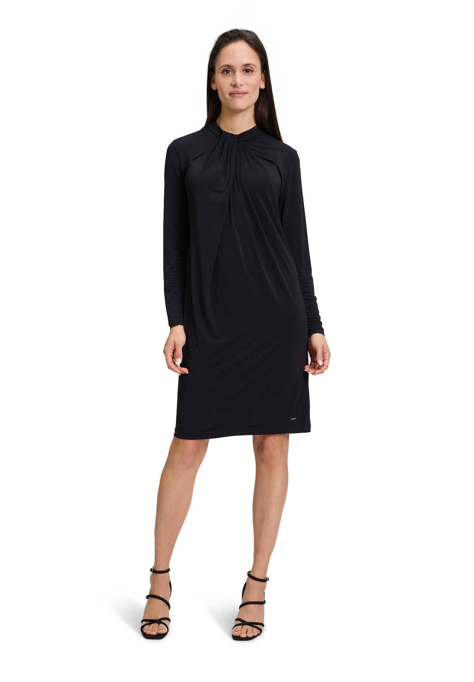 Betty&Co Jerseykleid "Betty & Co Jerseykleid langarm", Falten