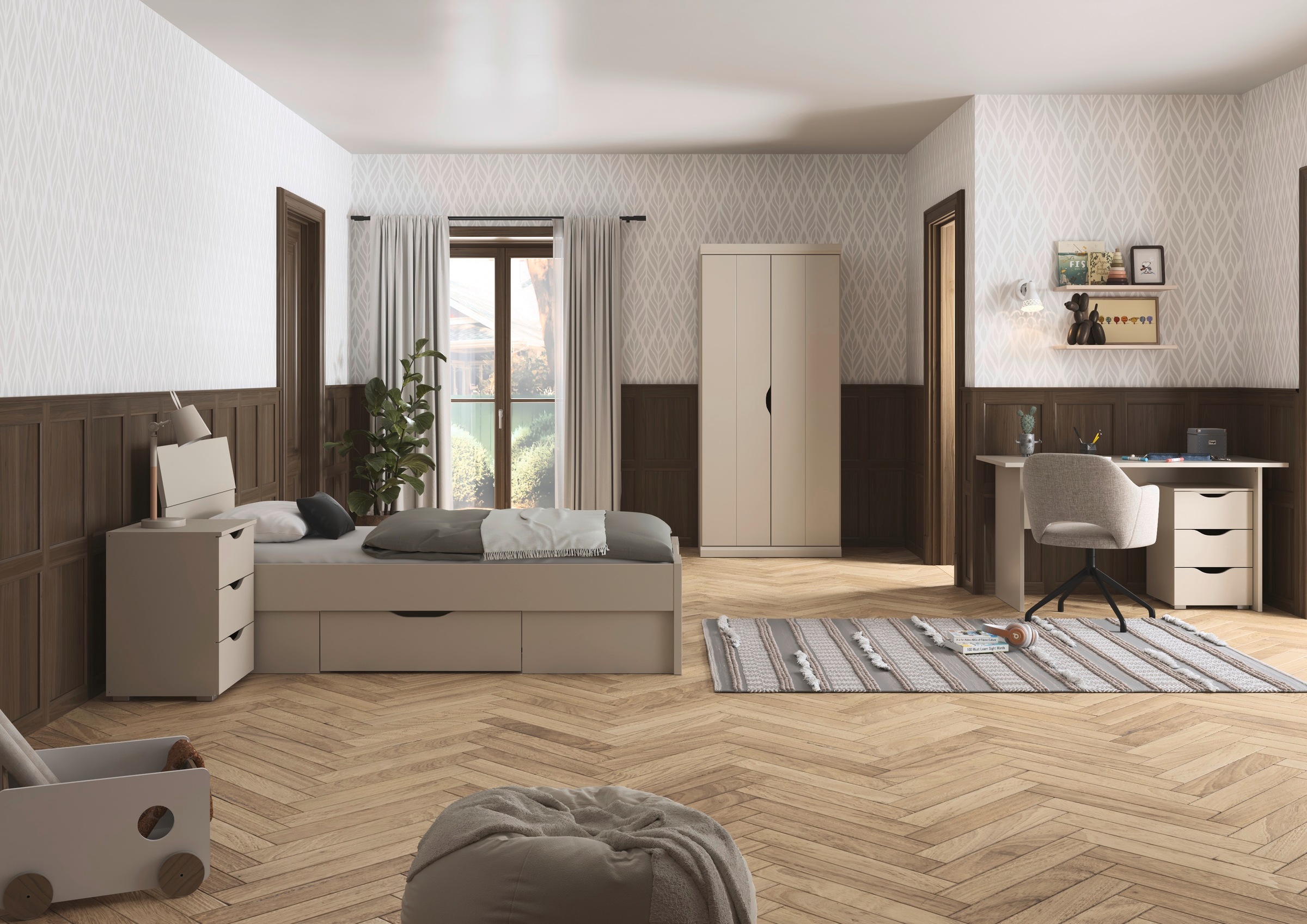 rauch Jugendzimmer-Set "Kinderzimmer Komplettzimmer Schlafzimmer-Set (4-tlg günstig online kaufen