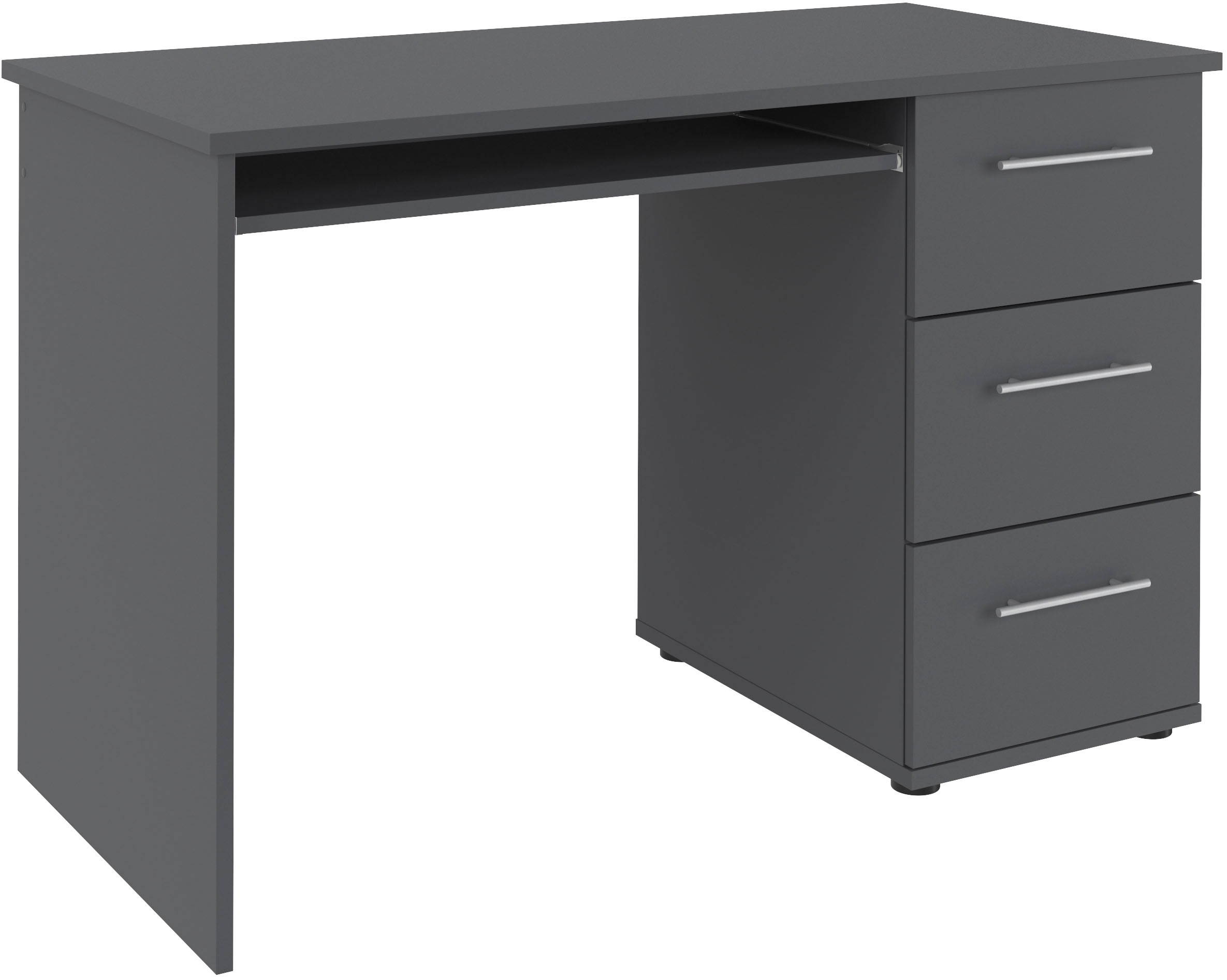 Thumbnail - VOGL Möbelfabrik Schreibtisch "Tobi, optional mit Tastaturauszug," mit 3 Schubkästen, Breite 115 cm, Made in Germany