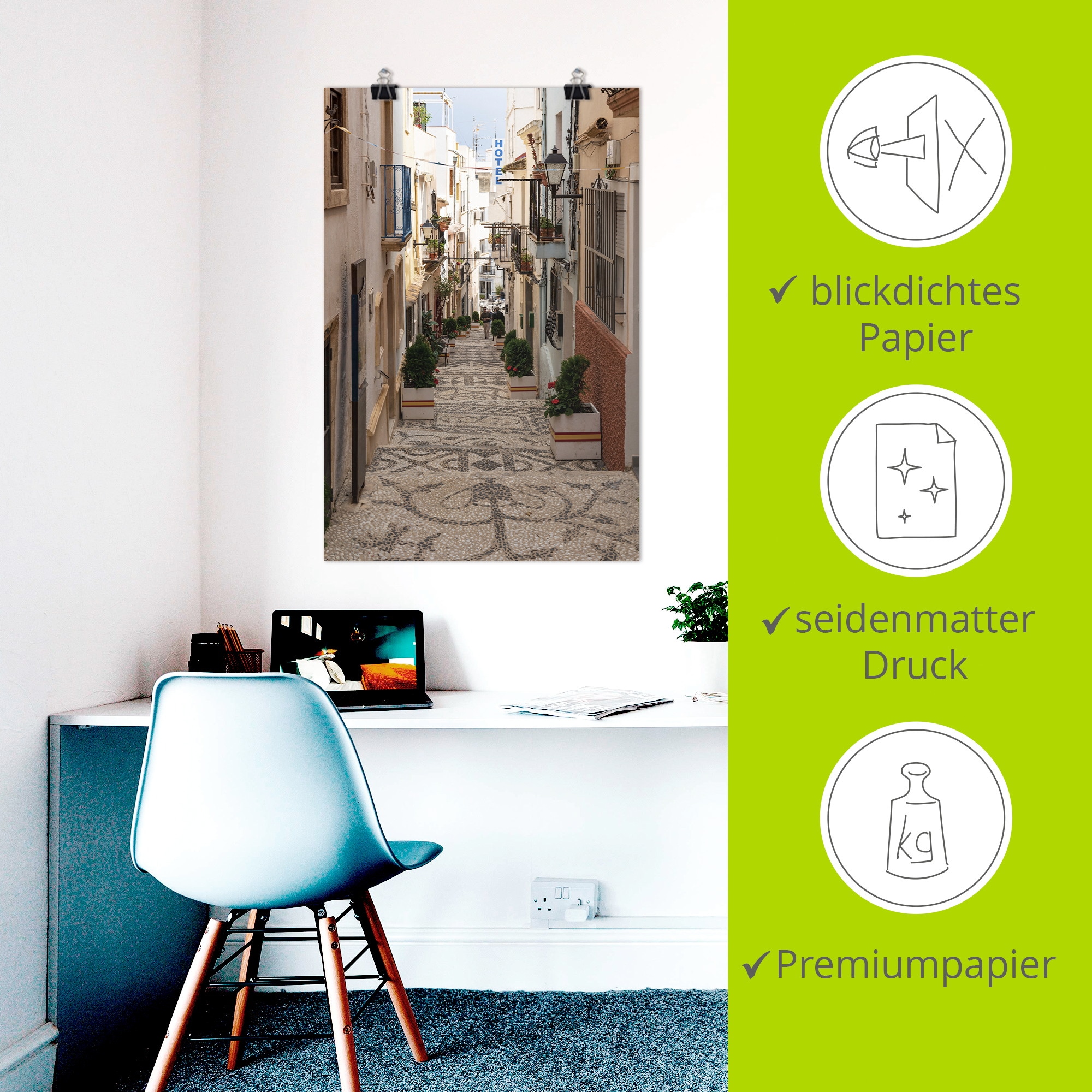 Artland Wandbild »Spanische Treppe« Spanien 1 Stk. tlg. als Alubild, Leinwandbild, Poster, Wandaufkleber in verschied. Größen