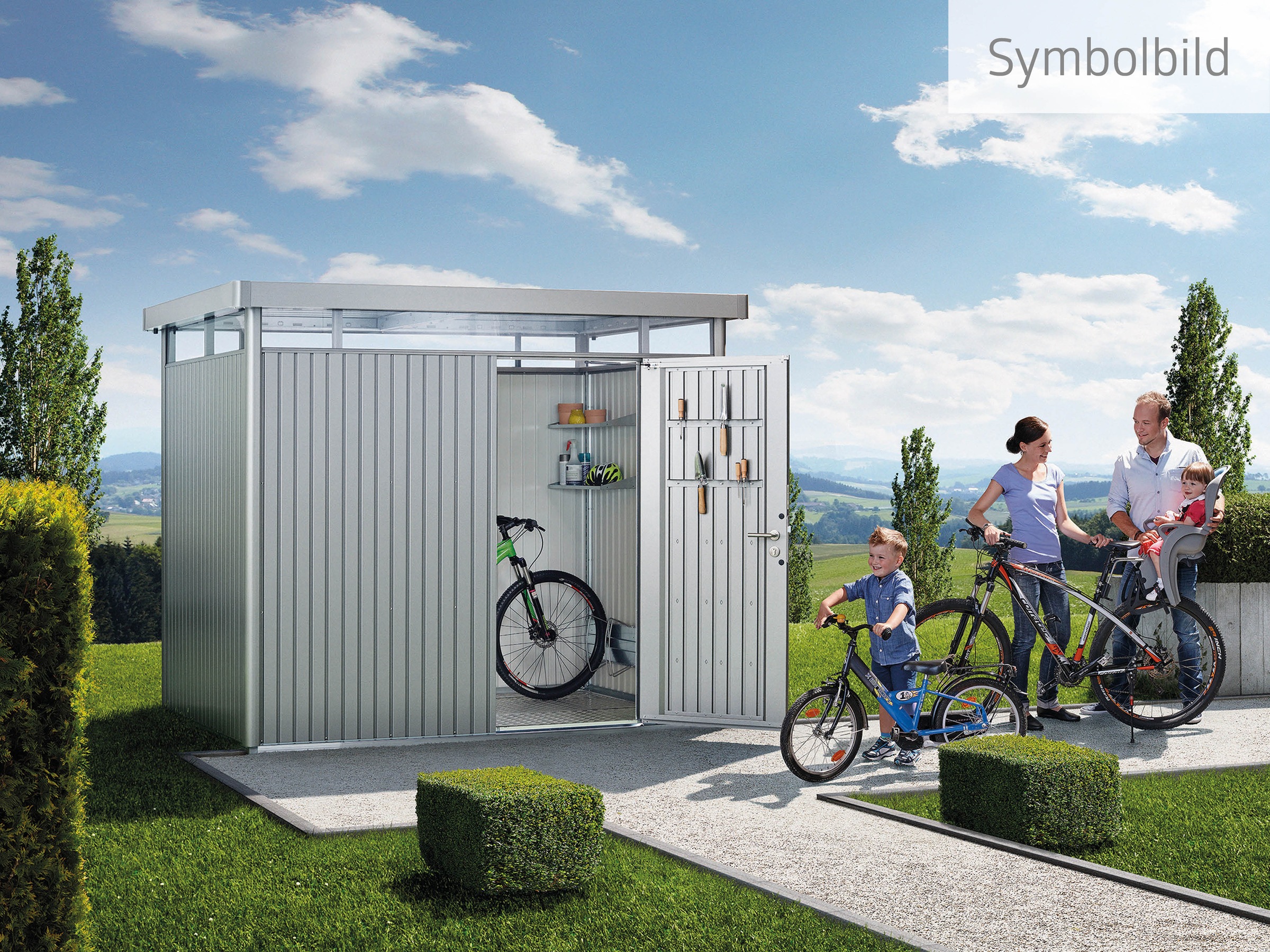 Biohort Gerätehaus "HIGHLINE Gr. H3, verschiedene Farben" stylisches Metall günstig online kaufen