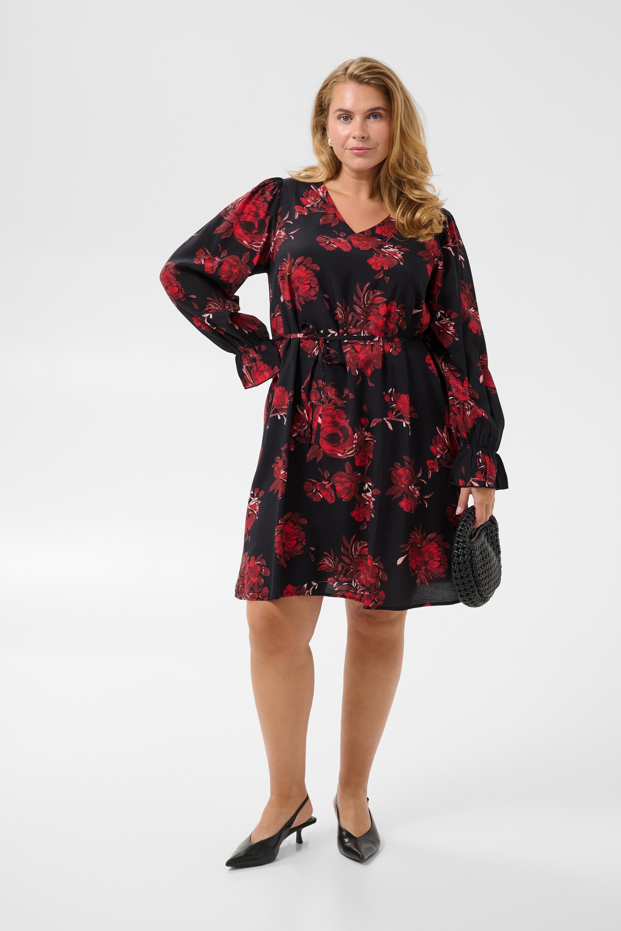 KAFFE Curve Midikleid »KAFFE Curve Kleid KChipe«