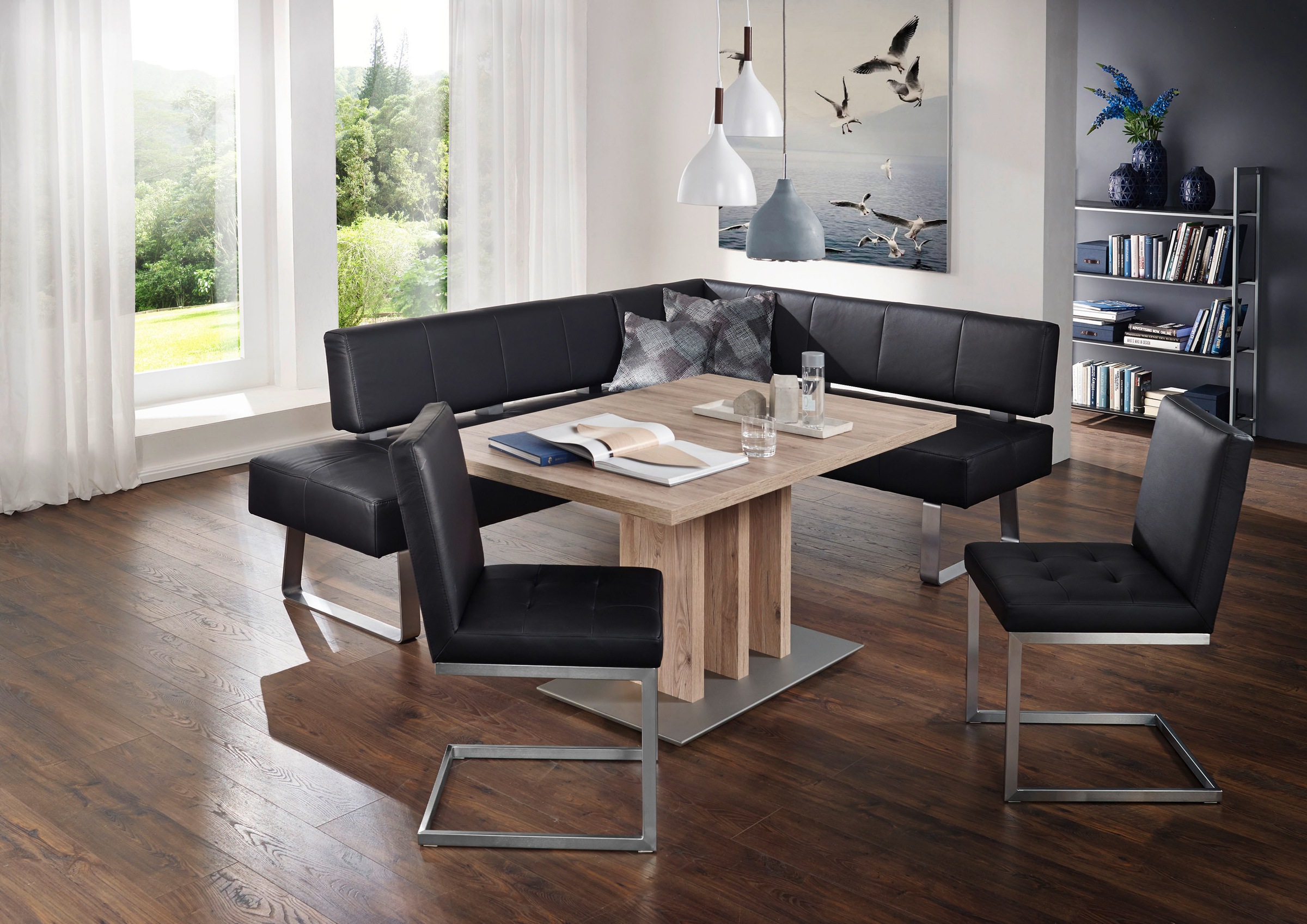 K+W Komfort & Wohnen Eckbankgruppe "Spider II" Set, 4 Stk. tlg. langer Sche günstig online kaufen