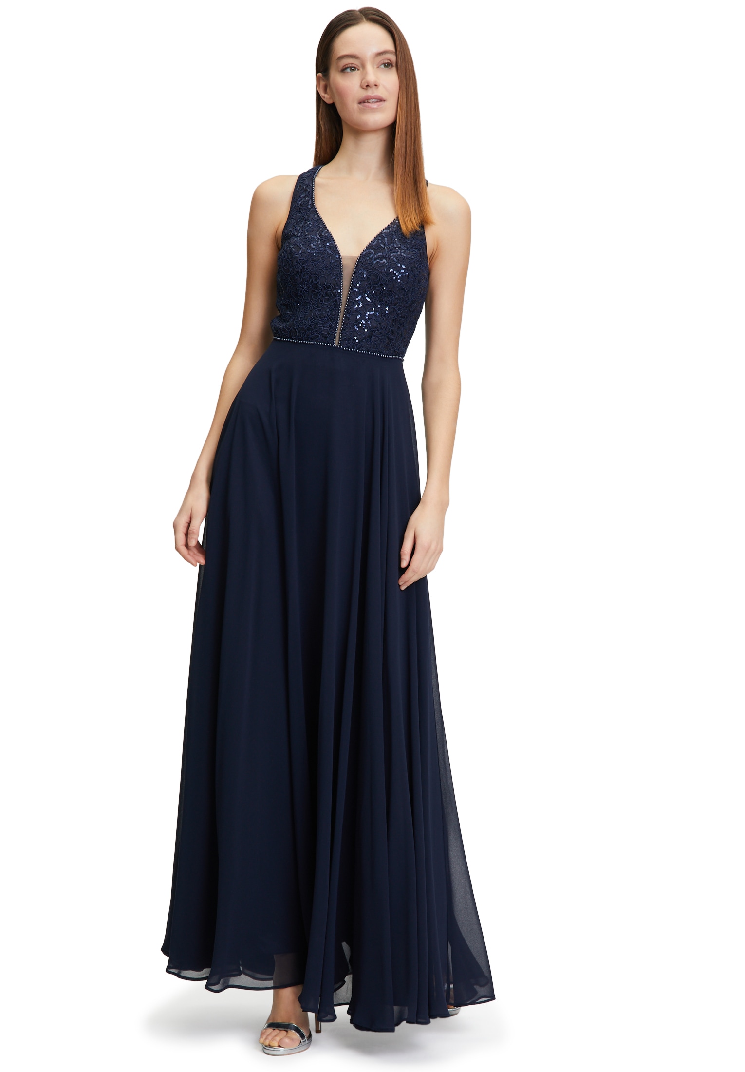 Vera Mont Abendkleid "Vera Mont Damen Abendkleid mit Pailletten", Perlen günstig online kaufen