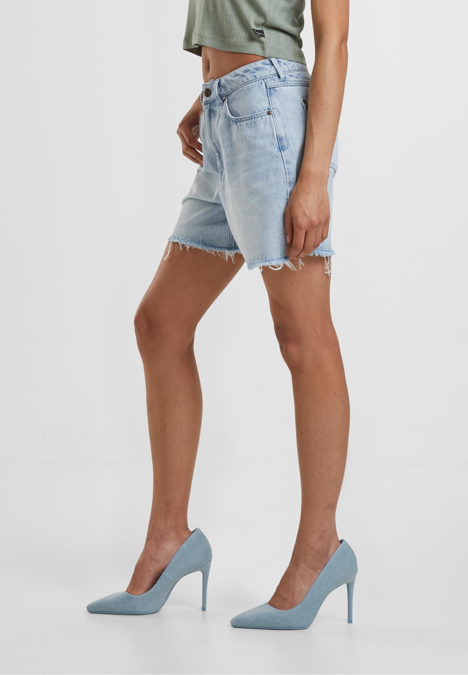 Karl Kani Shorts »Karl Kani Damen Karl Kani OG Slit Denim Shorts«, (1 tlg.)