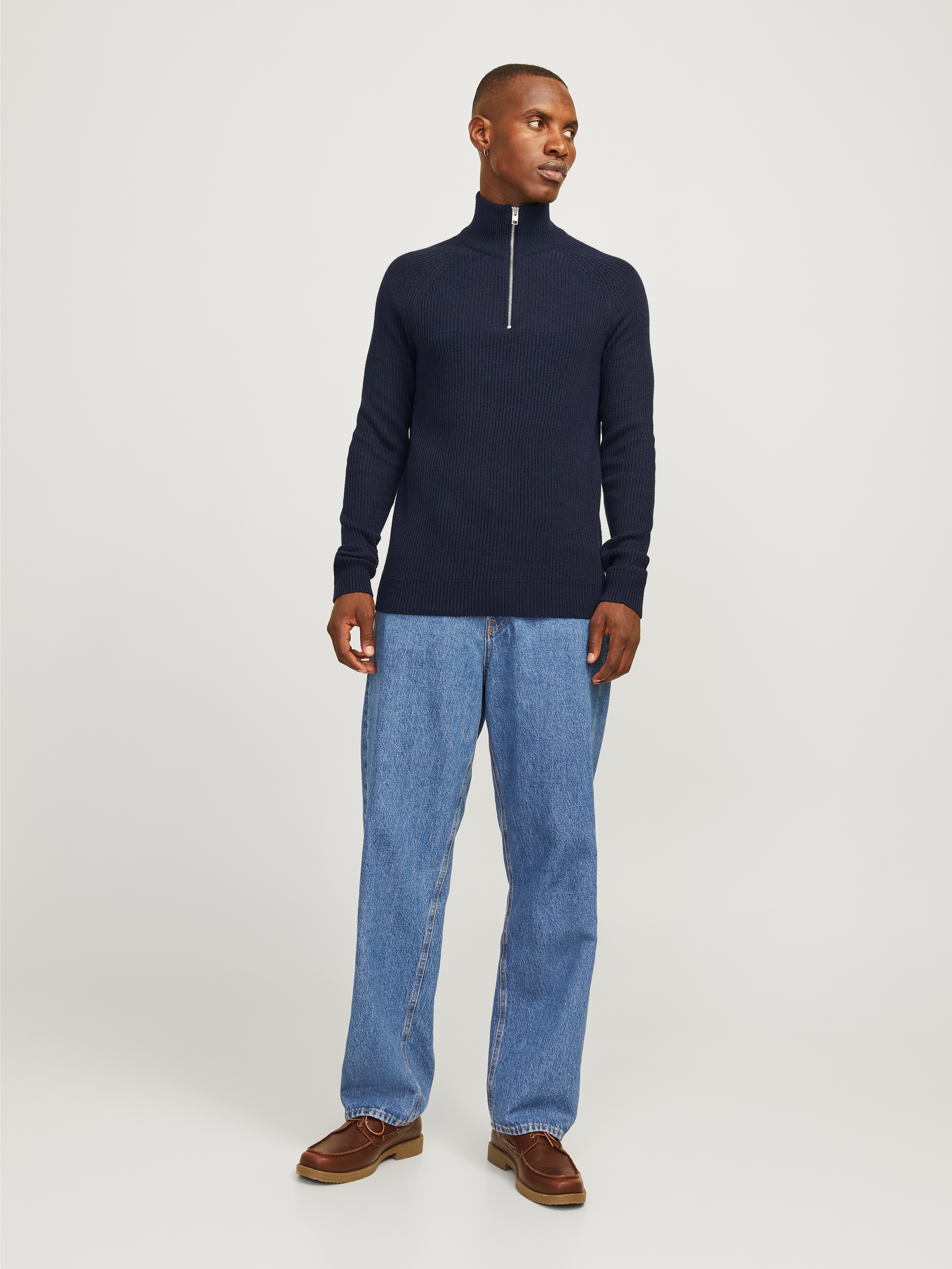 Jack & Jones Troyer »JJPANNEL KNIT HALF ZIP AW24«