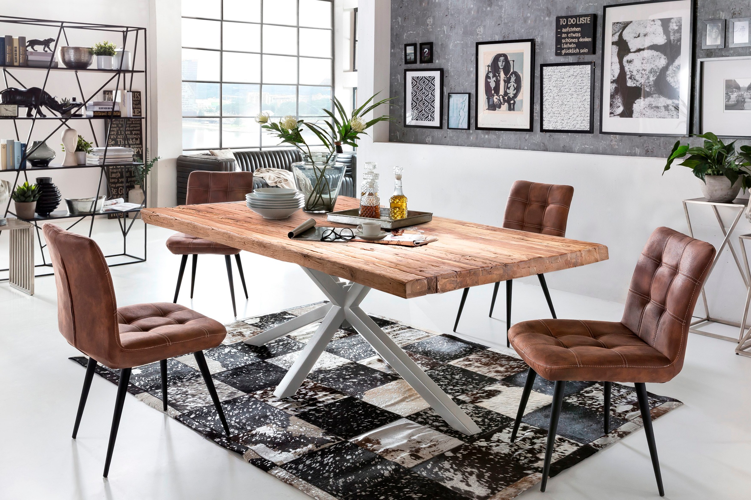 SIT Esstisch, Platte aus recyceltem Teak günstig online kaufen
