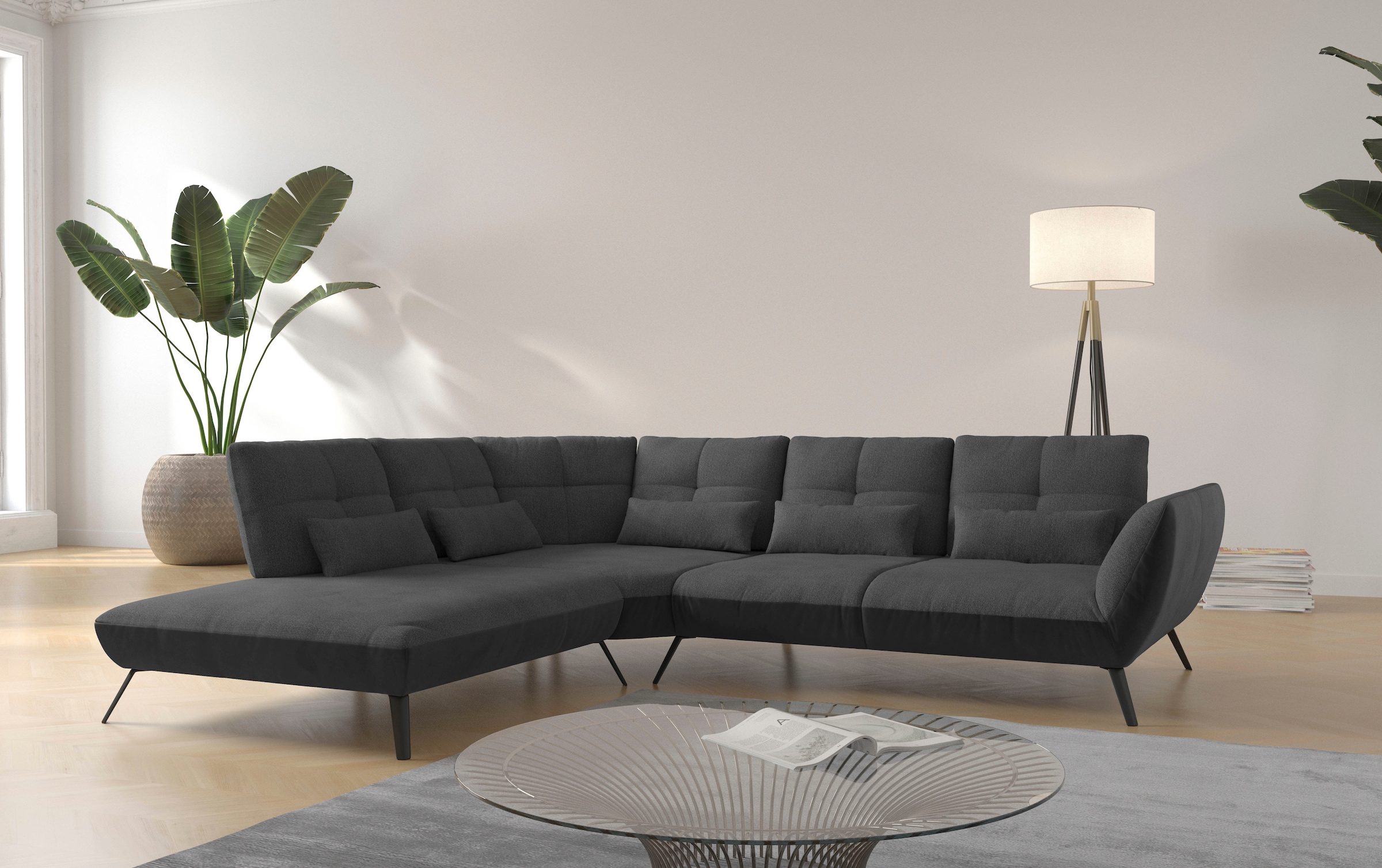 OTTO home Ecksofa "Mikado L-Form" inkl. Sitztiefenverstellung und Armteilve günstig online kaufen