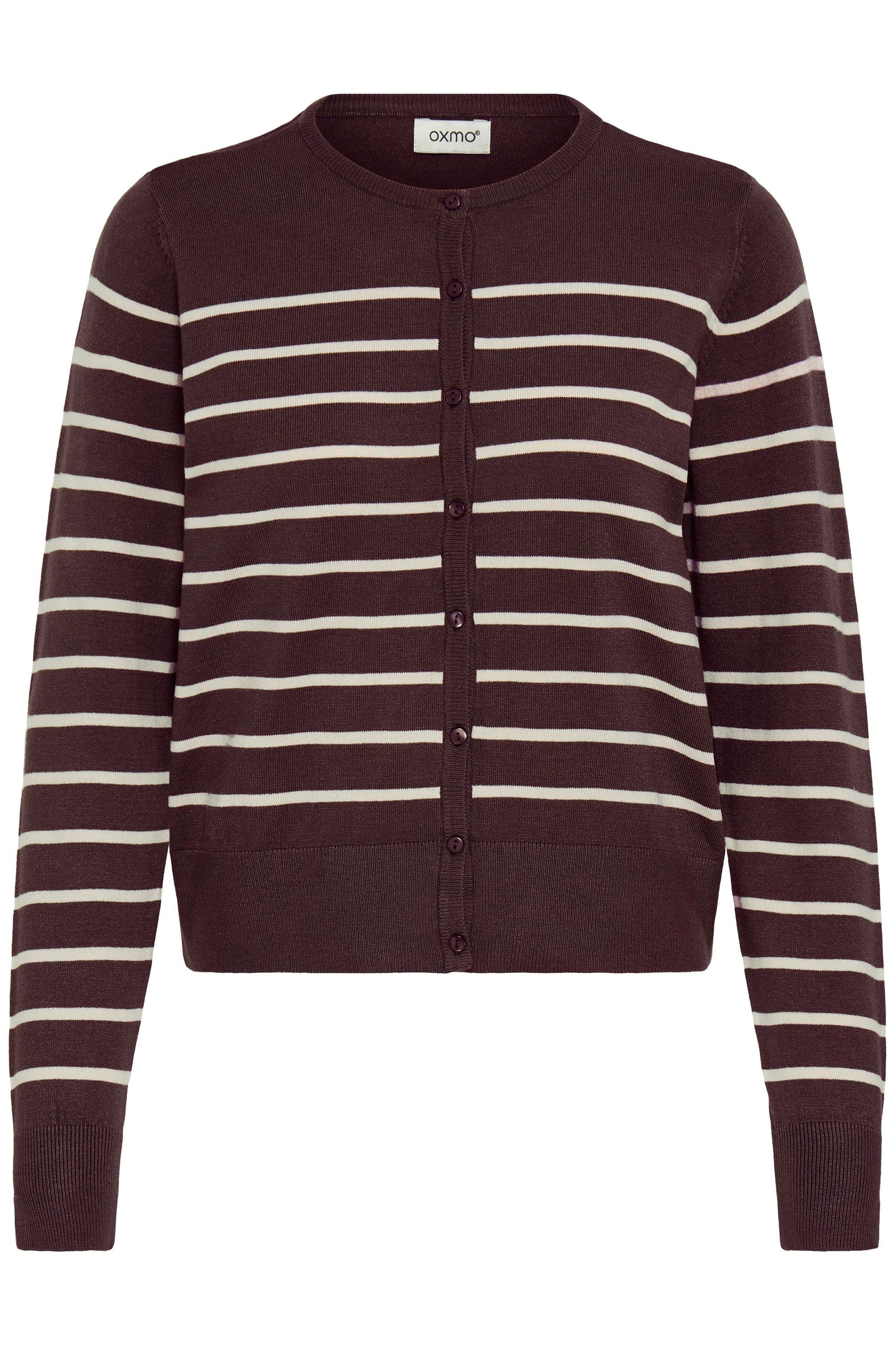 OXMO Damen Strickjacke "Strickjacke OXFKEANA"fudge mix, Gr. L, Obermaterial: 50% Viskose CV. 28% Polyester PES. 22% Nylon NY., Strickjacken