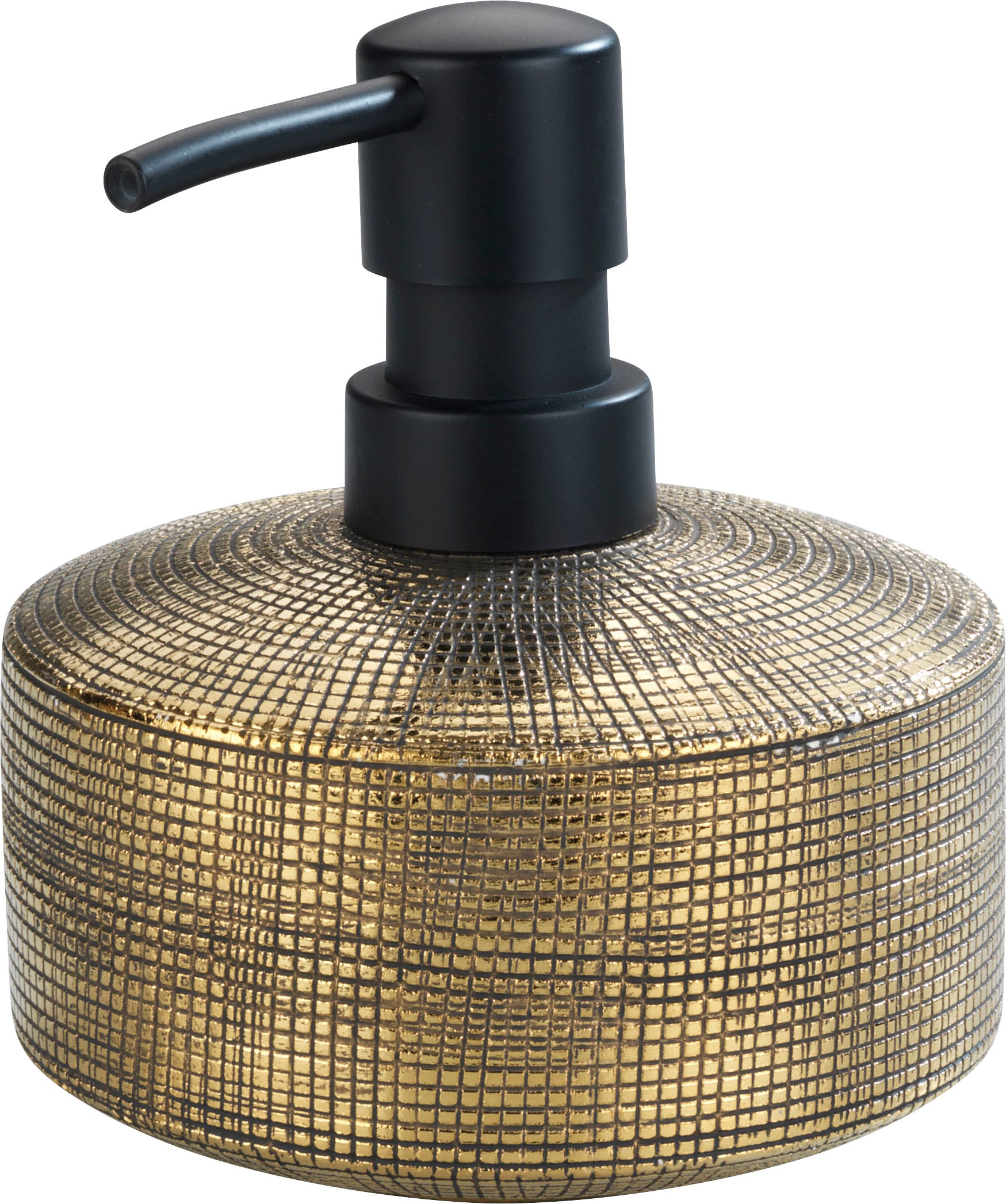 WENKO Seifenspender "Rivara" Gold, handbemalt, 400 ml günstig online kaufen