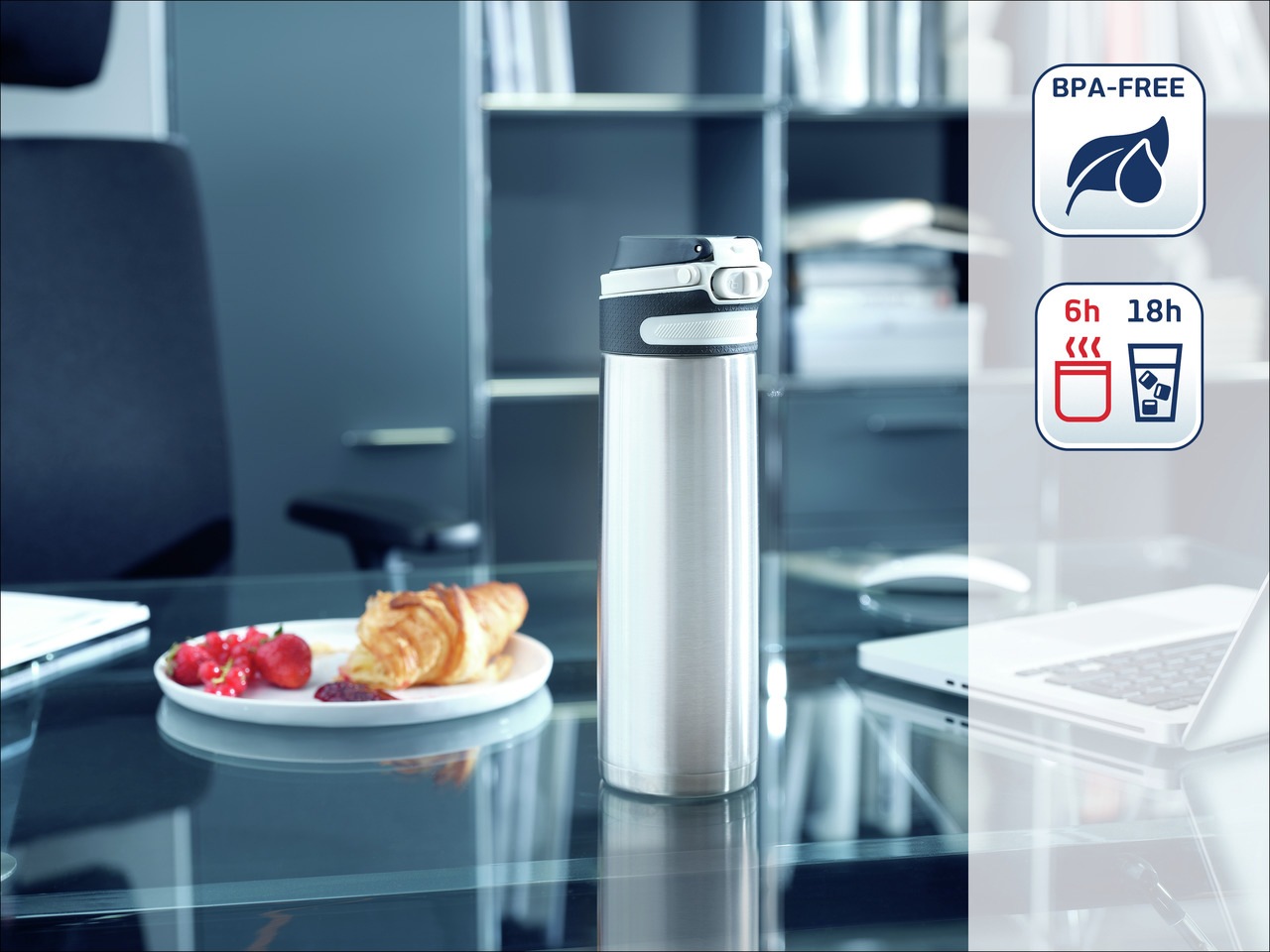 Leifheit Thermoflasche »Flip« 600 ml