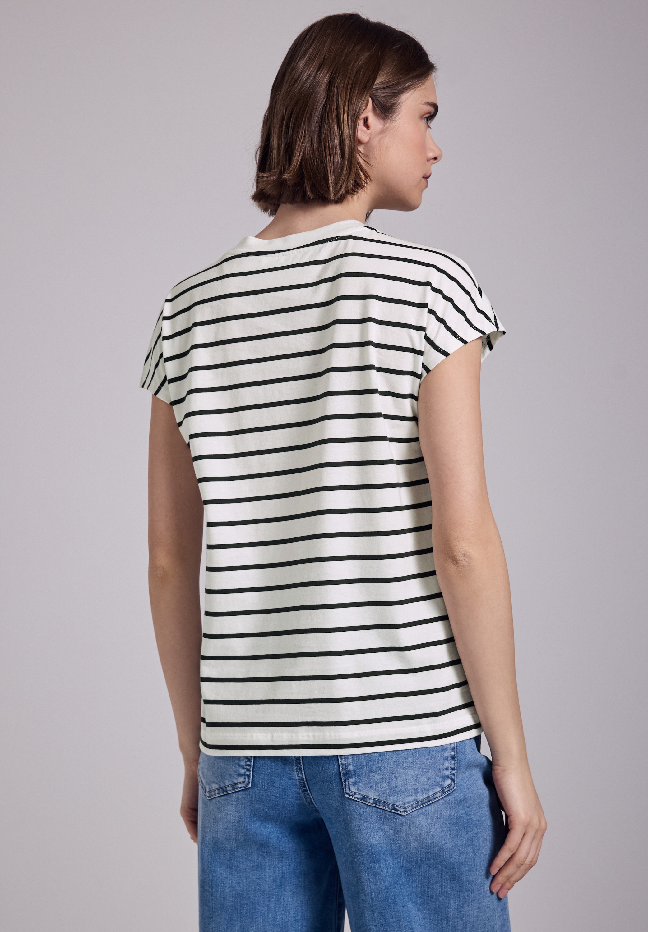 STREET ONE STUDIO T-Shirt, aus reiner Baumwolle
