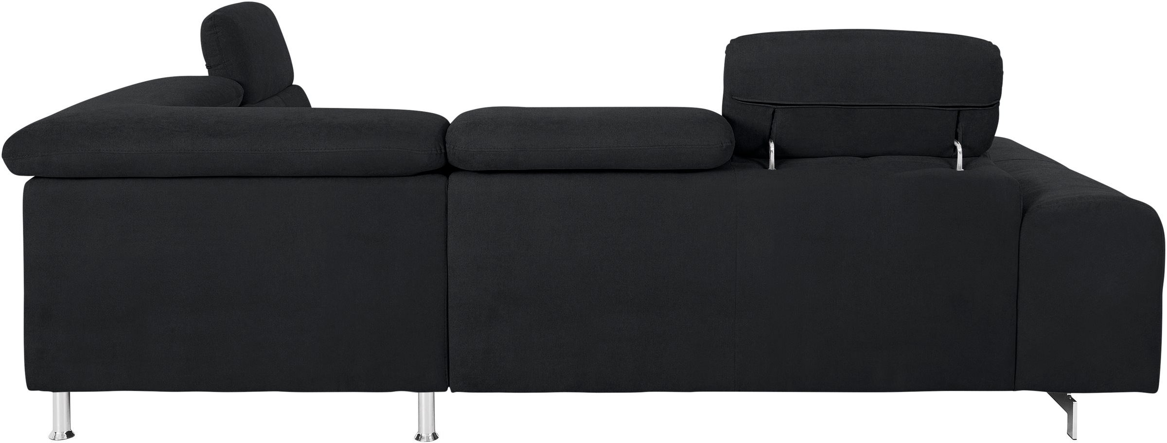 COTTA Ecksofa »Chef L-Form«, mit Kopfteilverstellung, edle Metallkufen, wahlweise mit Bettfunktion