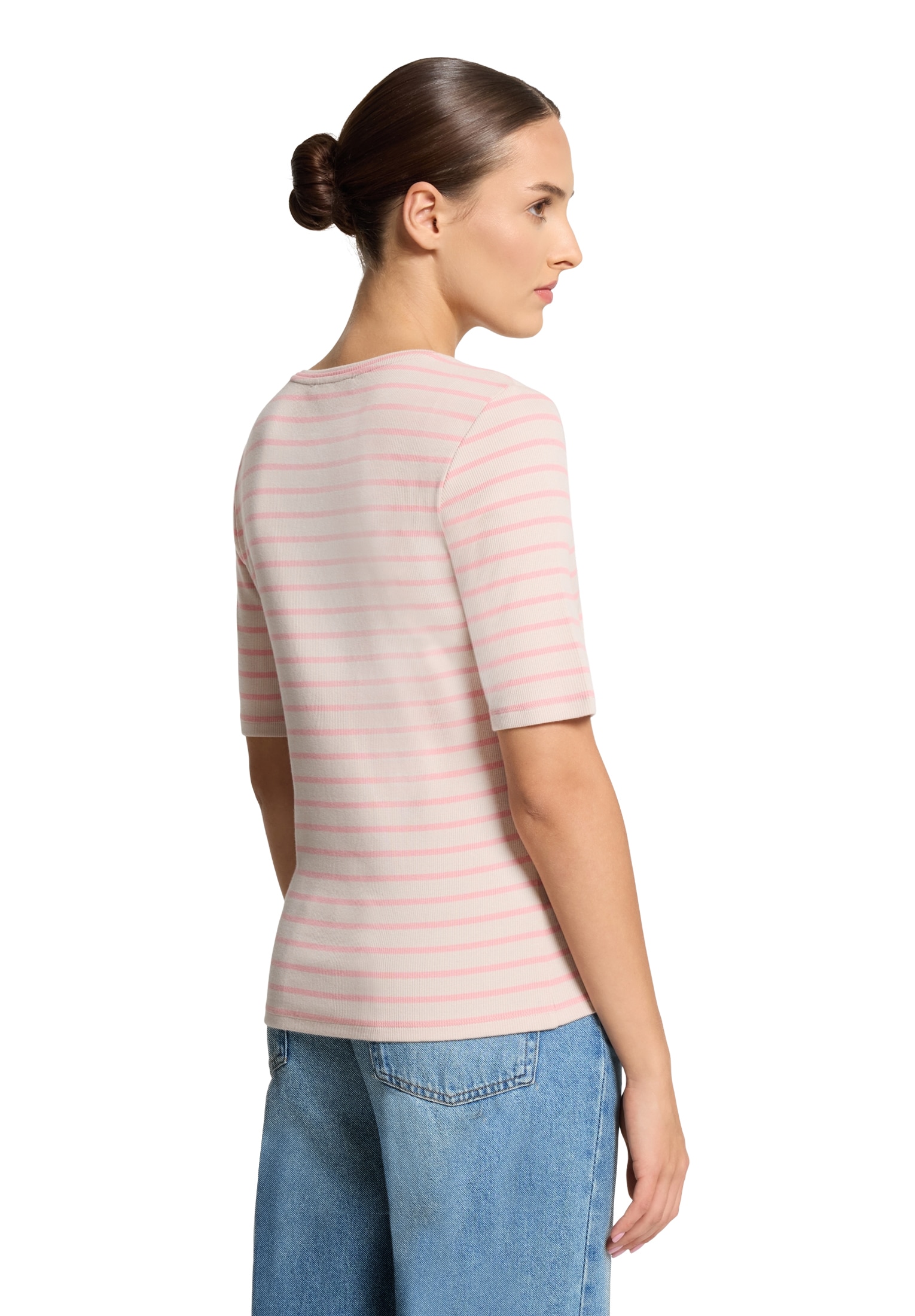 Betty Barclay Kurzarmshirt »Betty Barclay Damen Basic Shirt mit Rippenstruktur«, (1 tlg.), Material