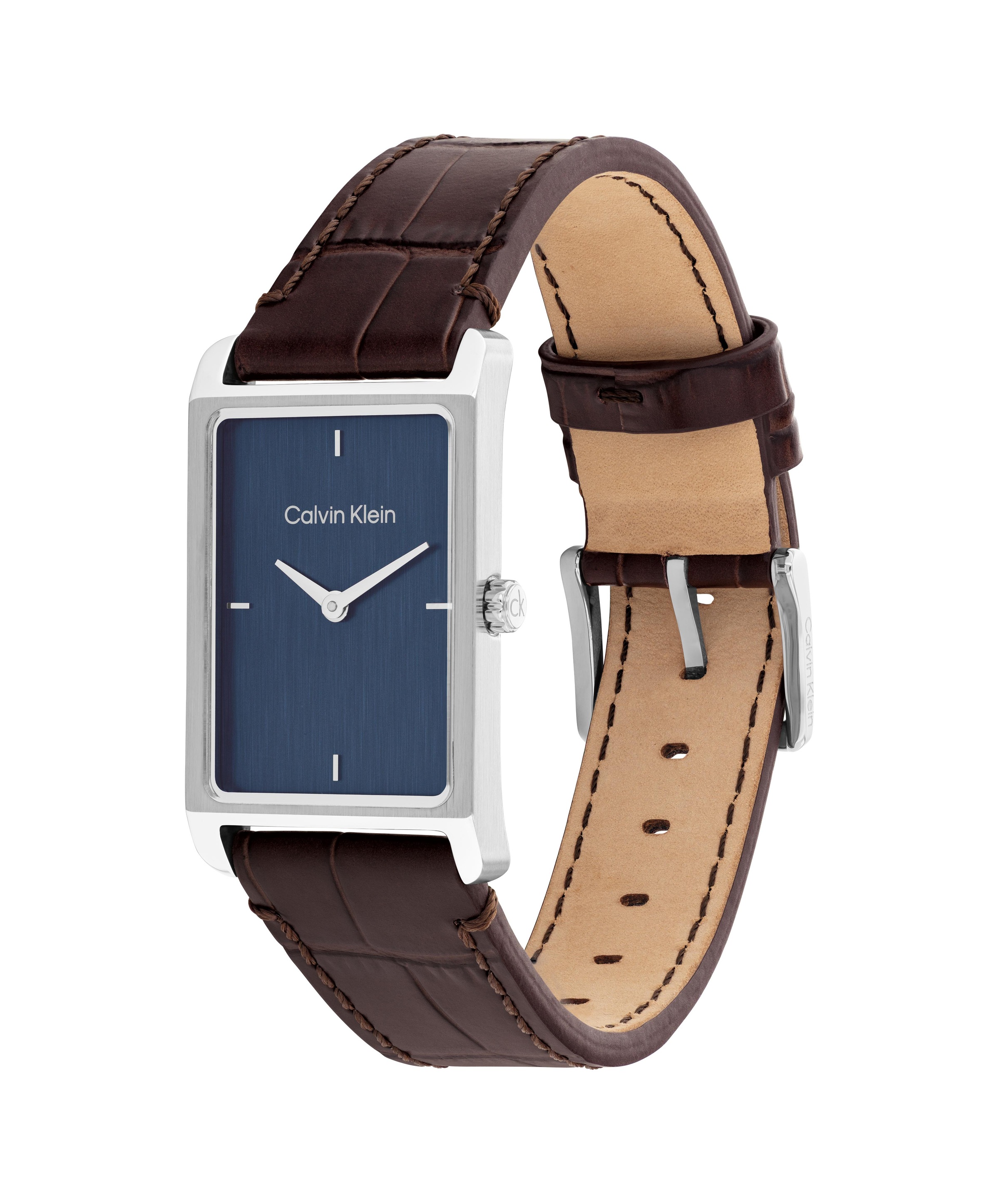 Calvin Klein Quarzuhr »Dapper« Armbanduhr, Damenuhr, Herrenuhr, Lederarmband, analog