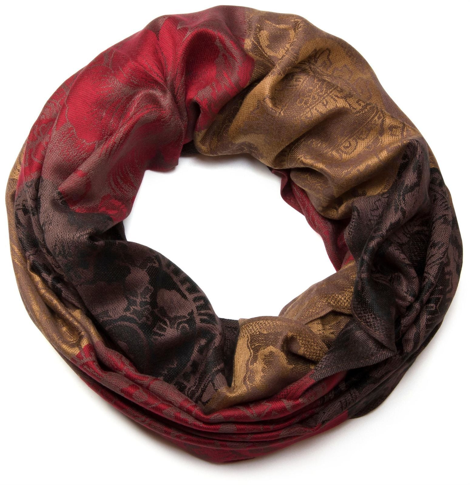 styleBREAKER Loop "Loop mit Hibiskus Blüten und Paisley Muster" 1 Stk.