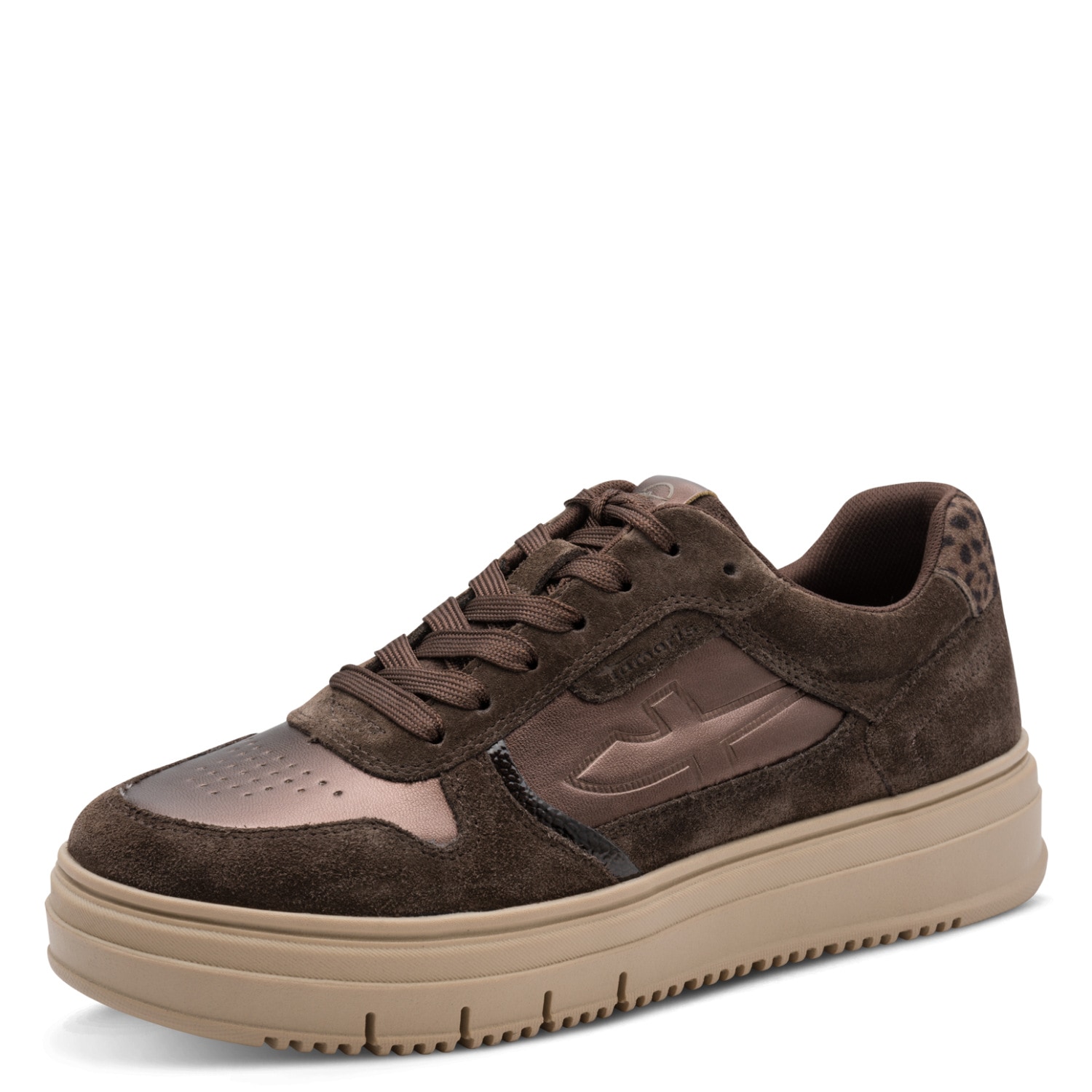 Tamaris 1100000002199 Halbschuh, Schnürer, Freizeitschuh mit Kontrastbesätzen