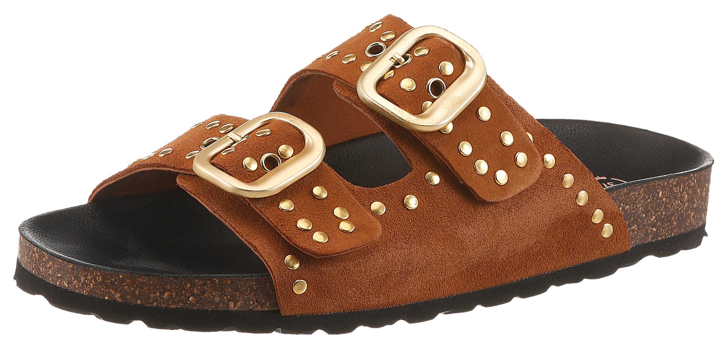 VERBENAS Pantolette Sommerschuh, Hausschuh, Strandschuh mit Nietenverzierun günstig online kaufen