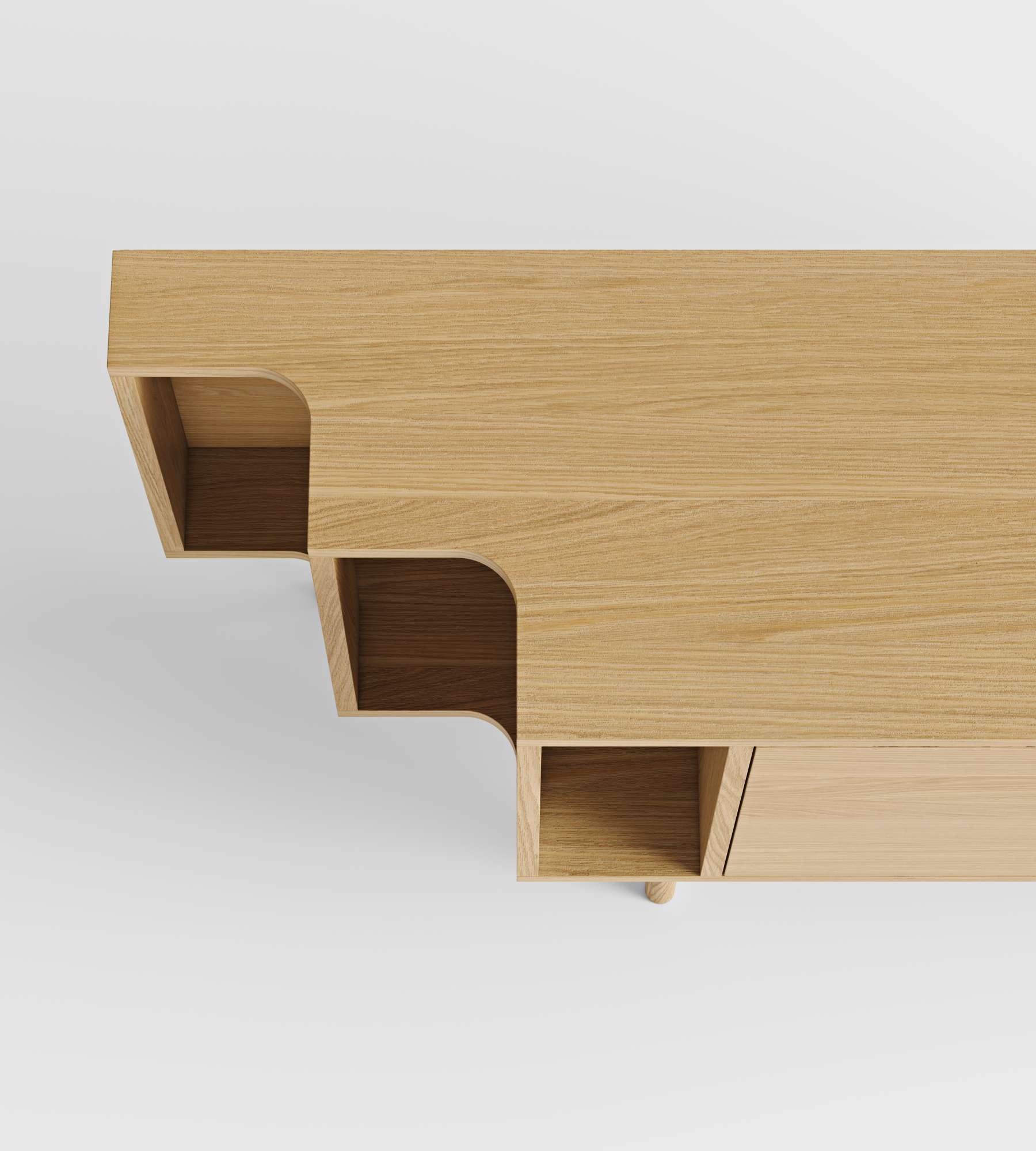 Woodman Sideboard »Shift«, mit Echtholzfurnier aus Eiche, Breite 189 cm, mit Push-to-Open