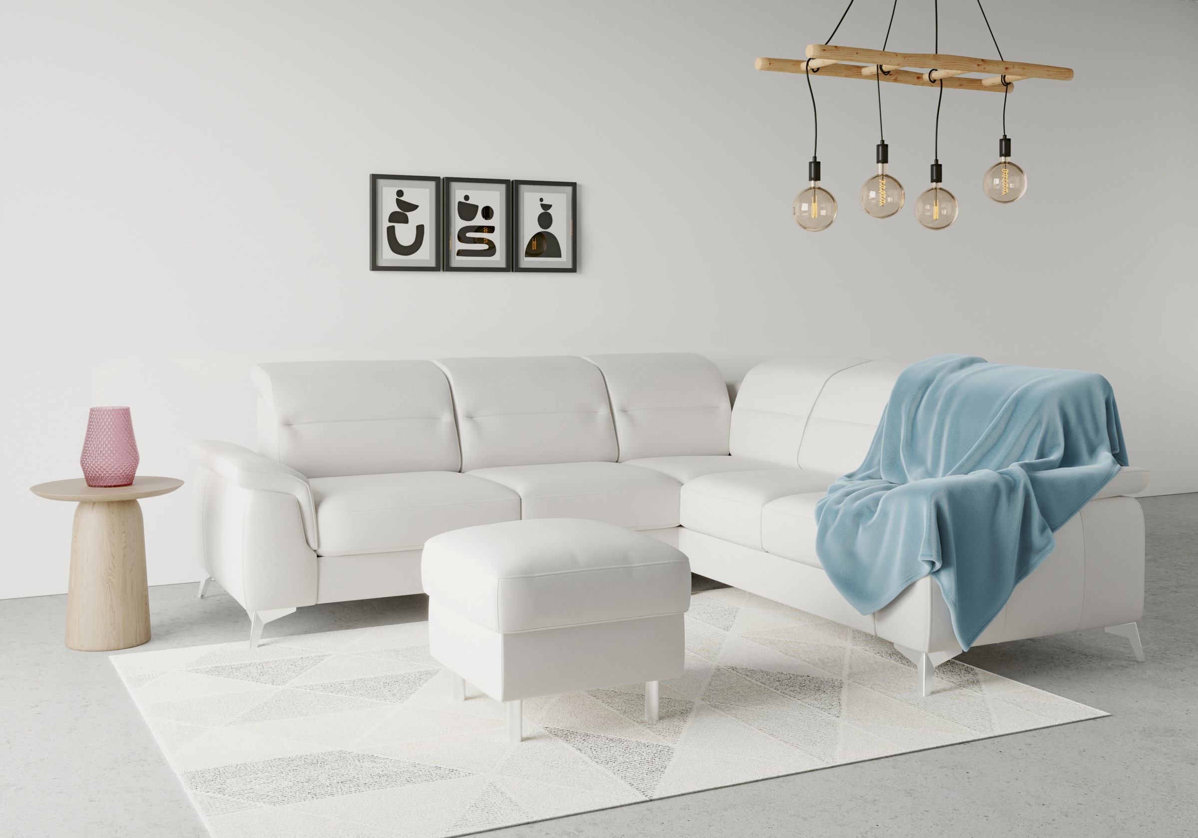 sit&more Ecksofa "Sinatra L-Form" optional mit Kopfteilverstellung und Armteilfunktion
