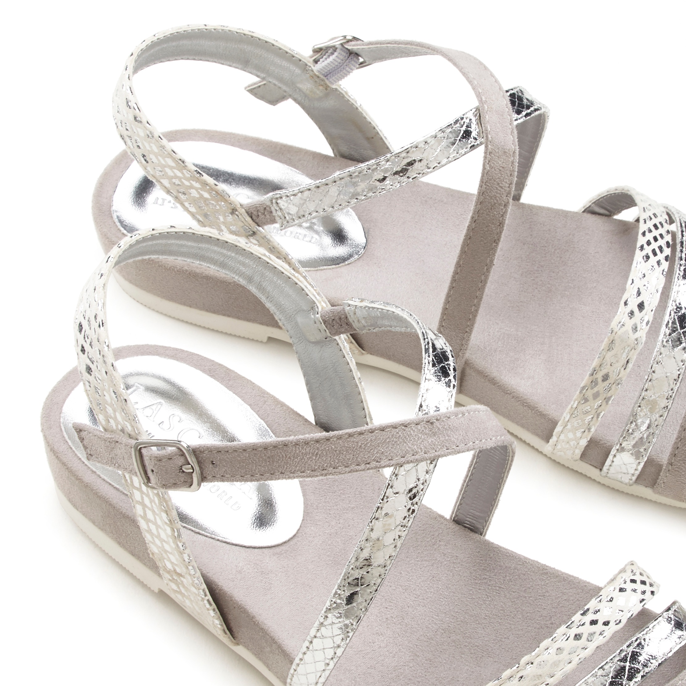 LASCANA Summer Shoe Sandal Silver 38 3