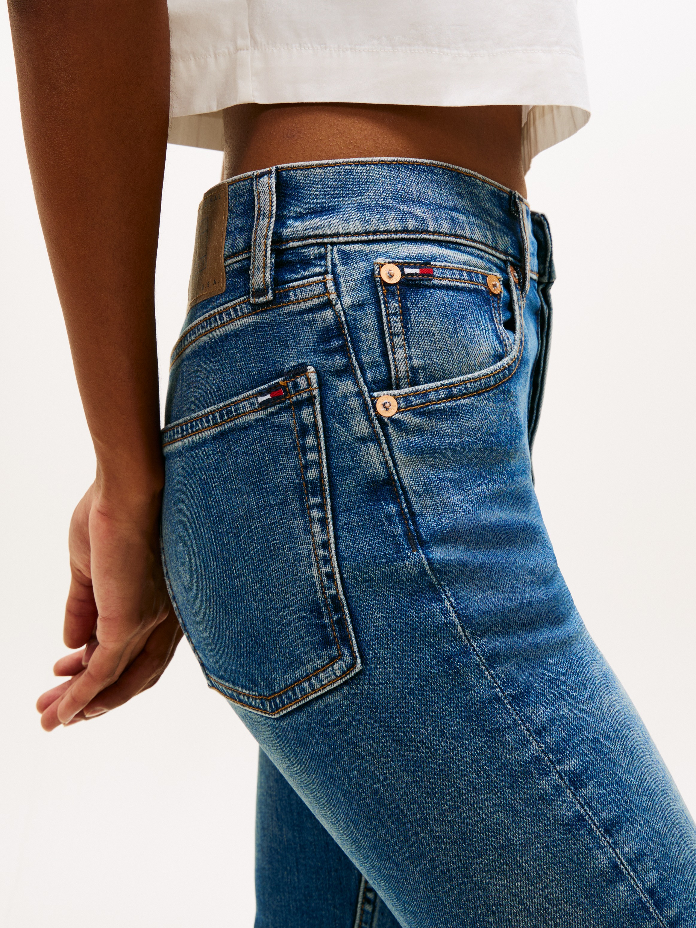 Tommy Jeans Skinny-fit-Jeans "MID RISE SLIM BJ2233" günstig online kaufen