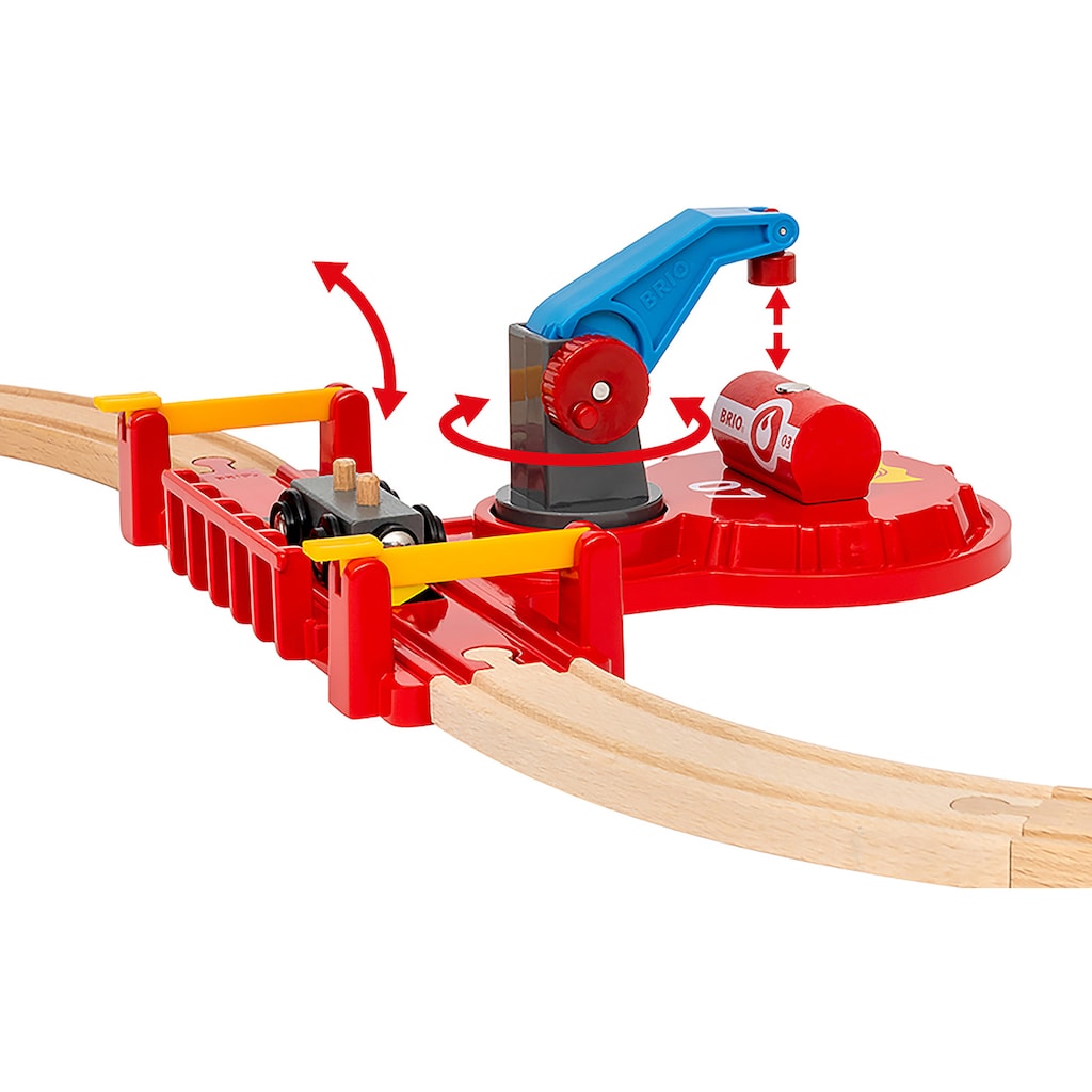 BRIO® Spielzeugeisenbahn-Erweiterung »BRIO® WORLD, Polizei und Feuerwehr Set Deluxe«, (Set)