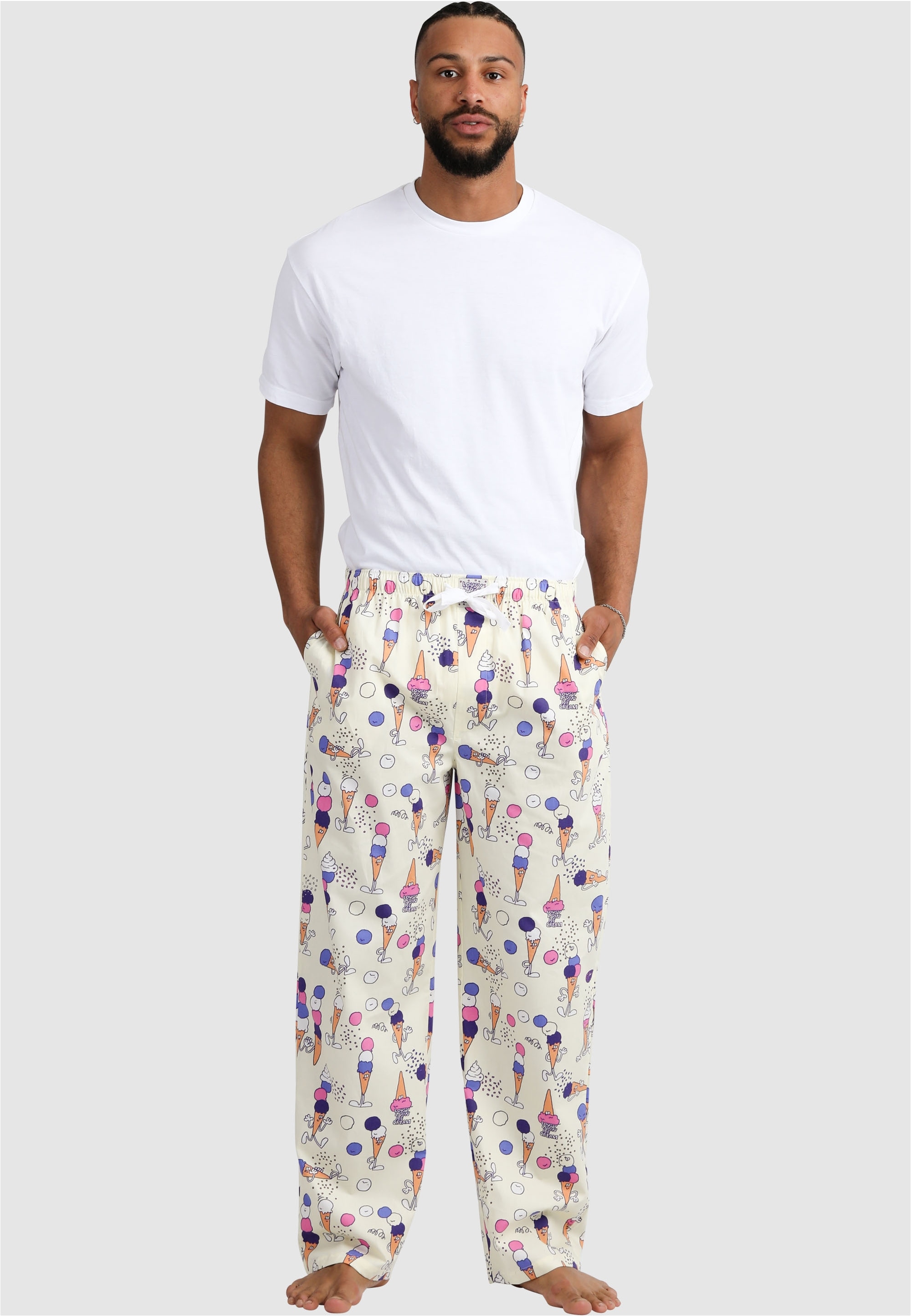 Lousy Livin Schlafhose "Icecream" mit lockerem Schnitt günstig online kaufen