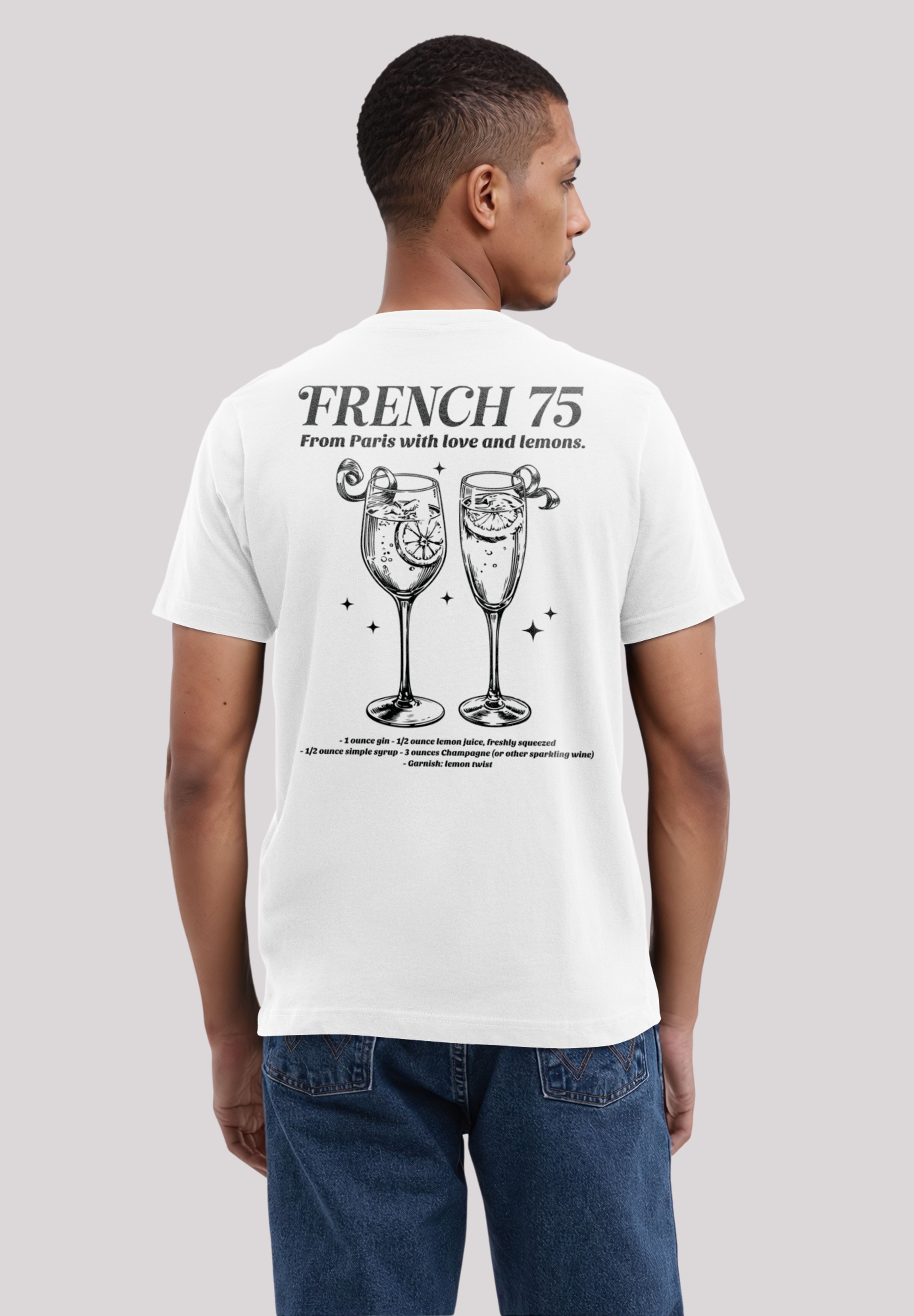 F4NT4STIC T-Shirt "French 75 From Paris With Love", Premium Qualität günstig online kaufen