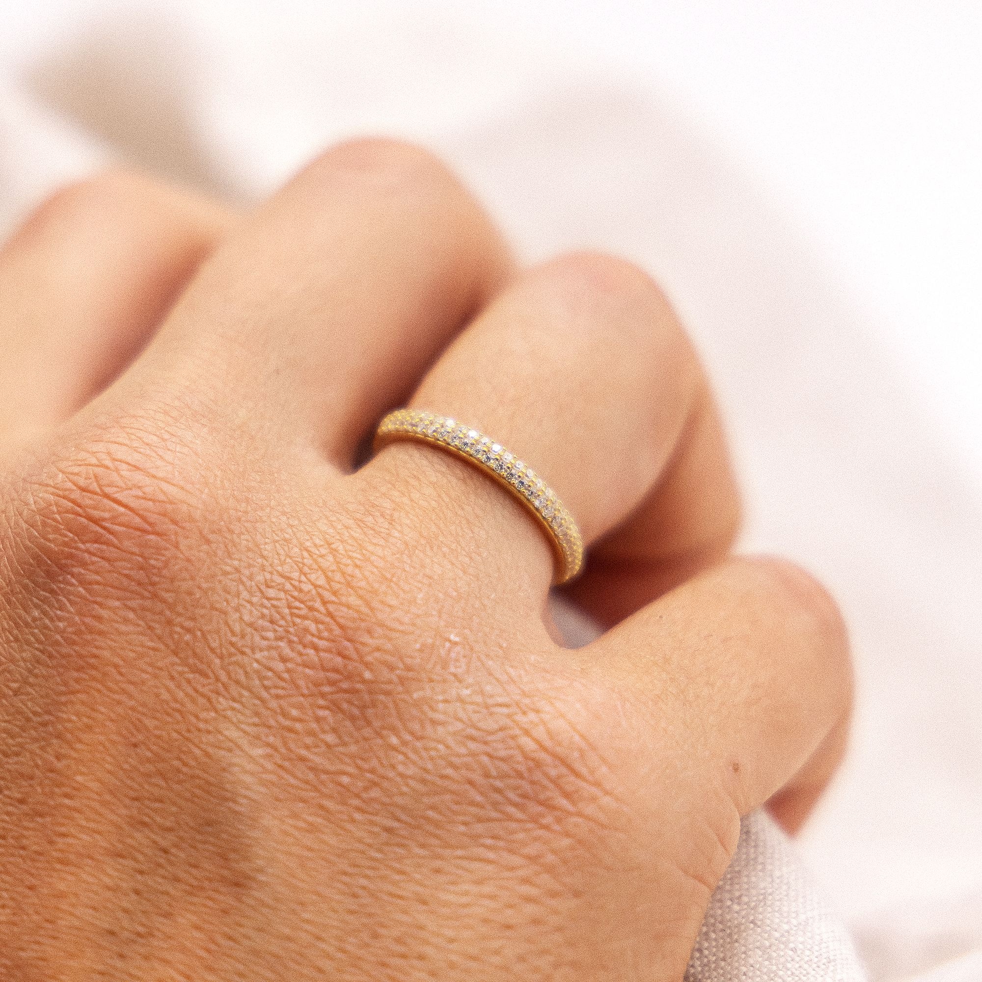 Fascination by Ellen K. 375 Gold Ring Yellow Size 17 2