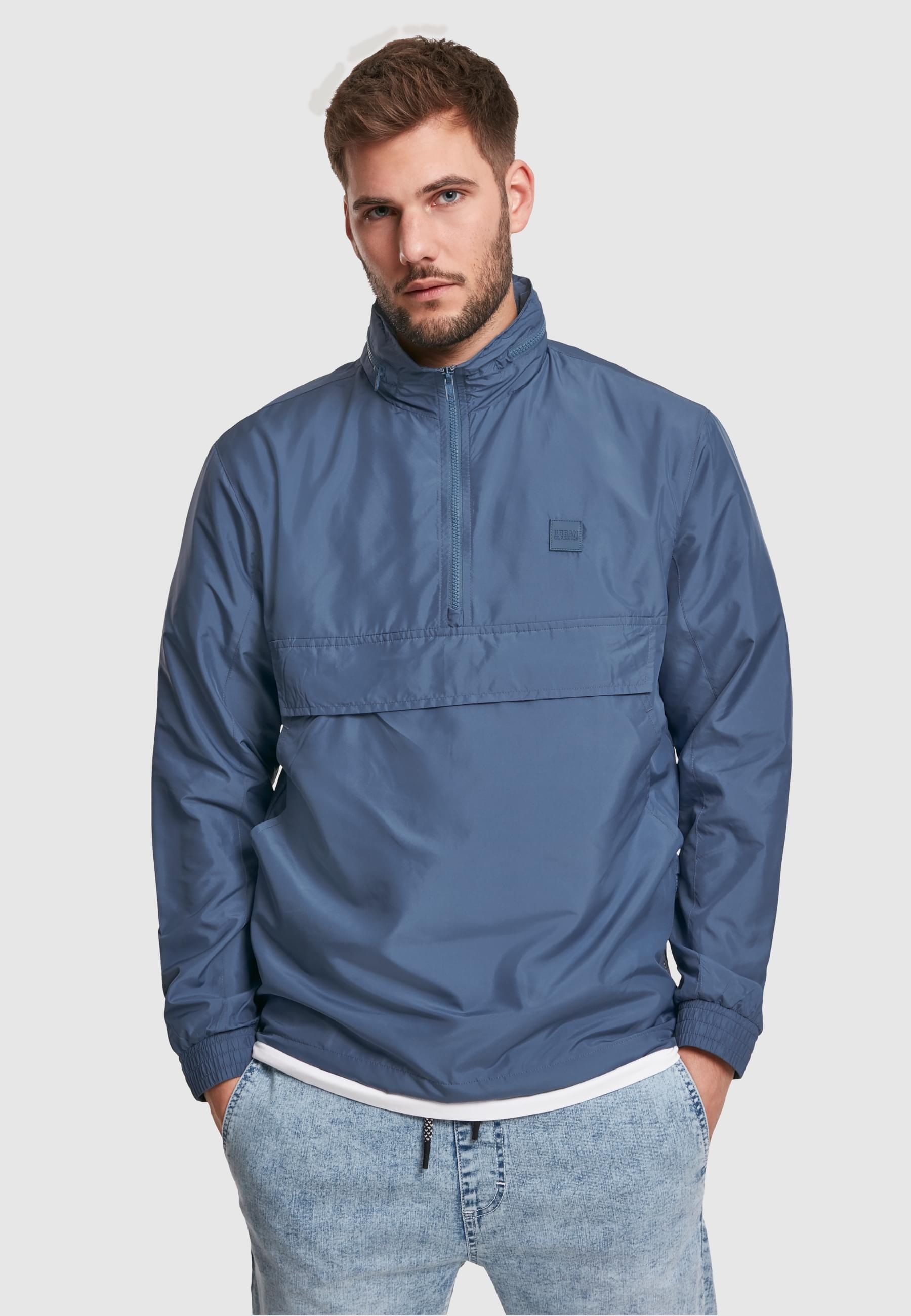 URBAN CLASSICS Allwetterjacke »Urban Classics Herren Hidden Hood Pull Over Jacket«, (1 St.), mit Kapuze