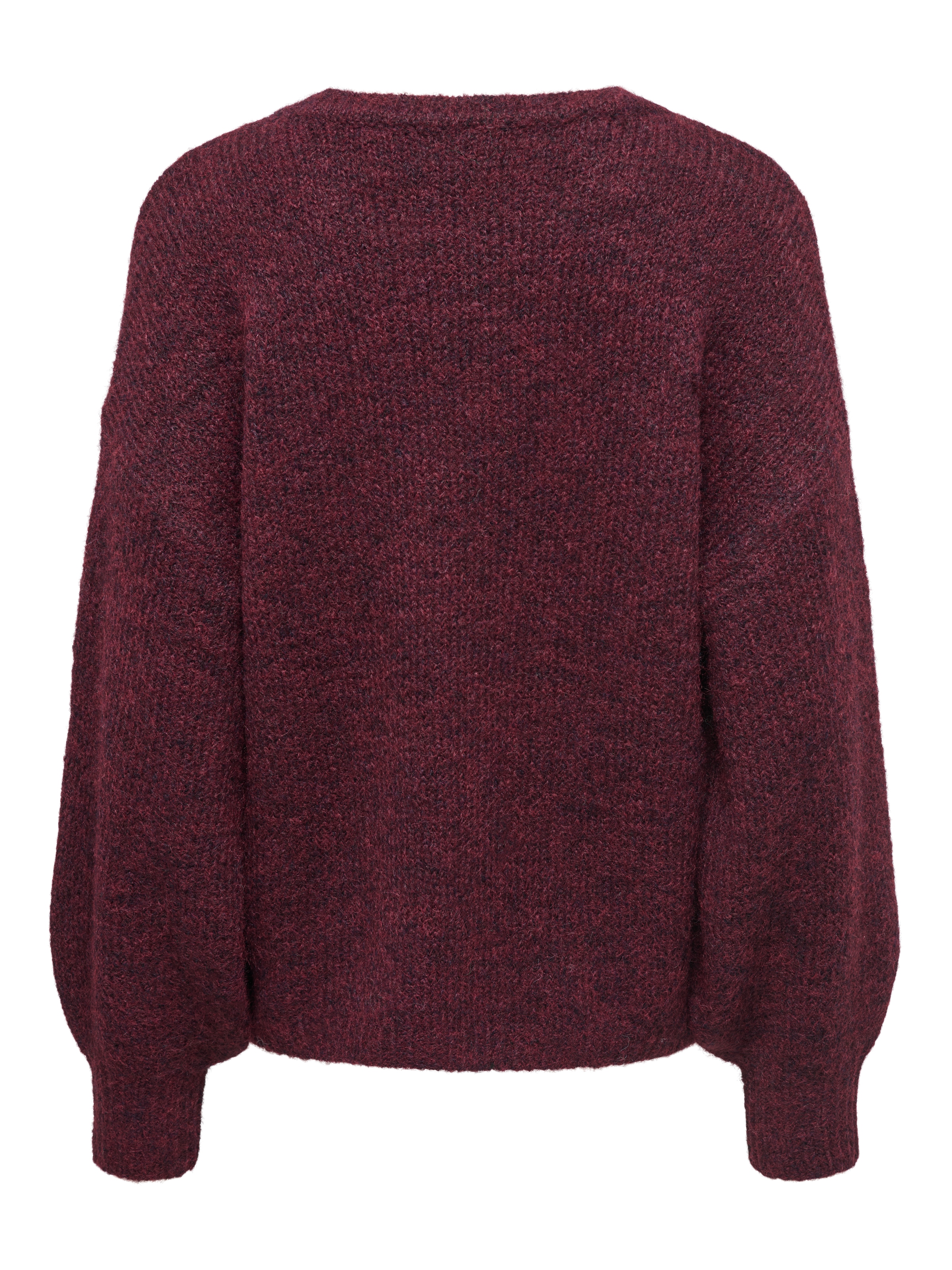 ONLY Strickpullover »ONLNELLIE LS O-NECK KNT NOOS« Materialmix, regular fit