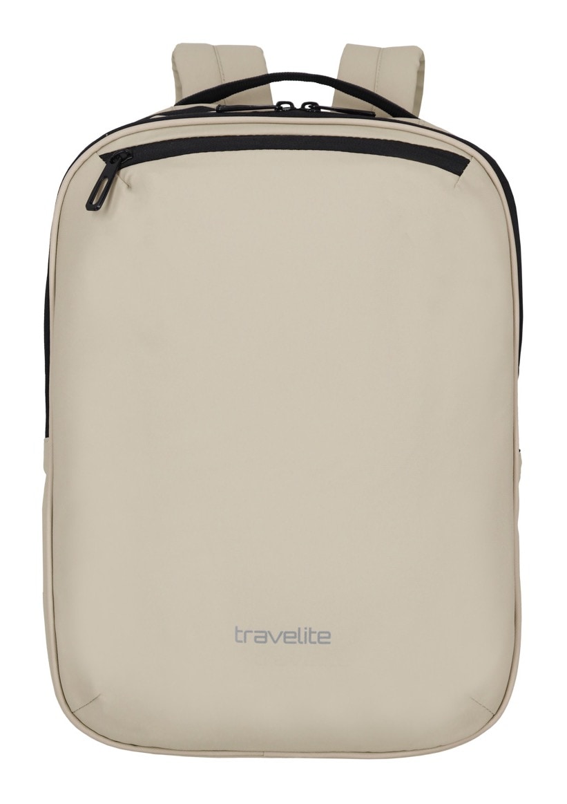 travelite Daypack "BASICS Plane Rucksack mit Laptopfach" mit gepolstertem Laptopfach und Sicherheitsfach