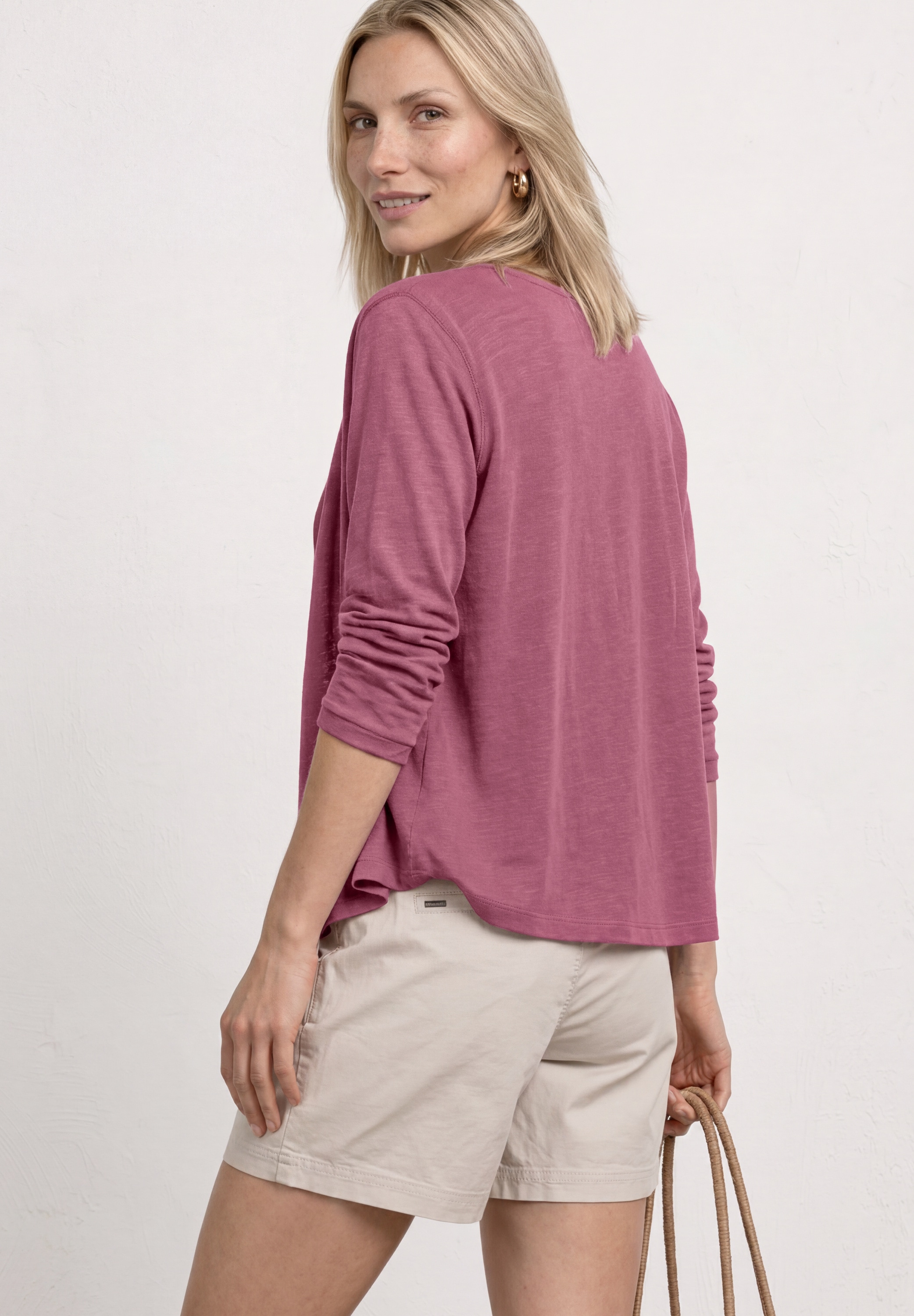 STREET ONE Shirtjacke »Style Suse« 3/4-Arm Jacke in offener Passform - aus Viskose und mit Stretch