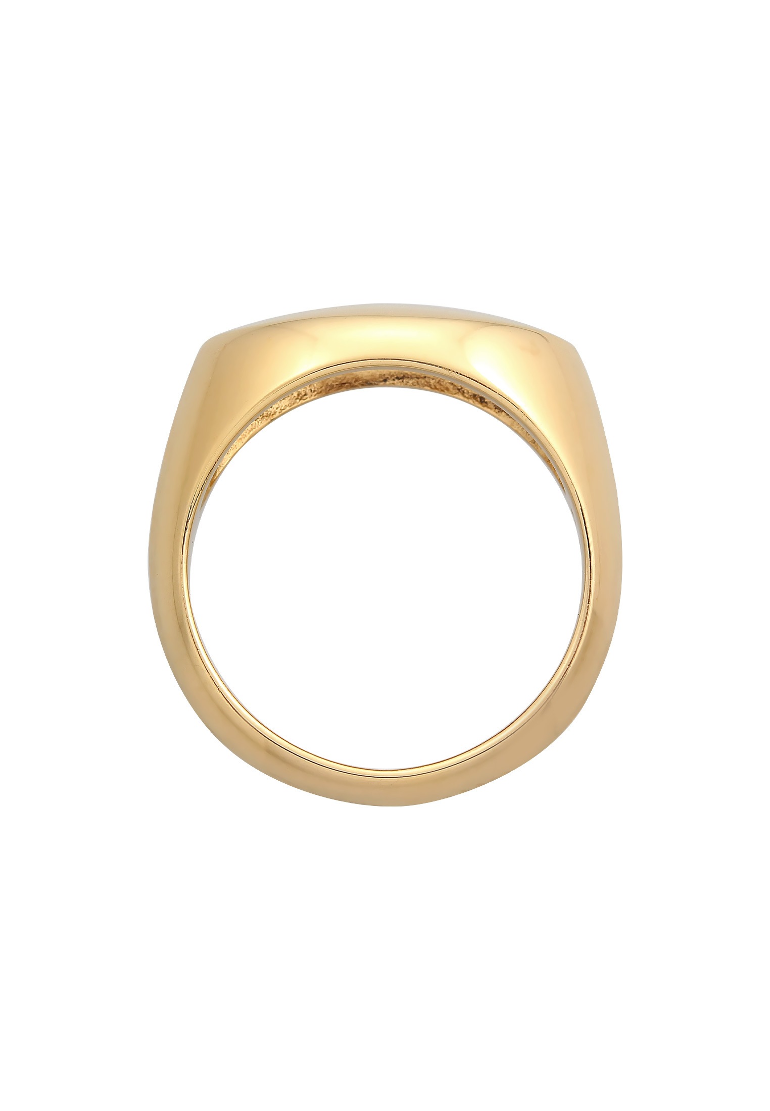ELLI PREMIUM Marquise Signet Ring Gold Size 56 2