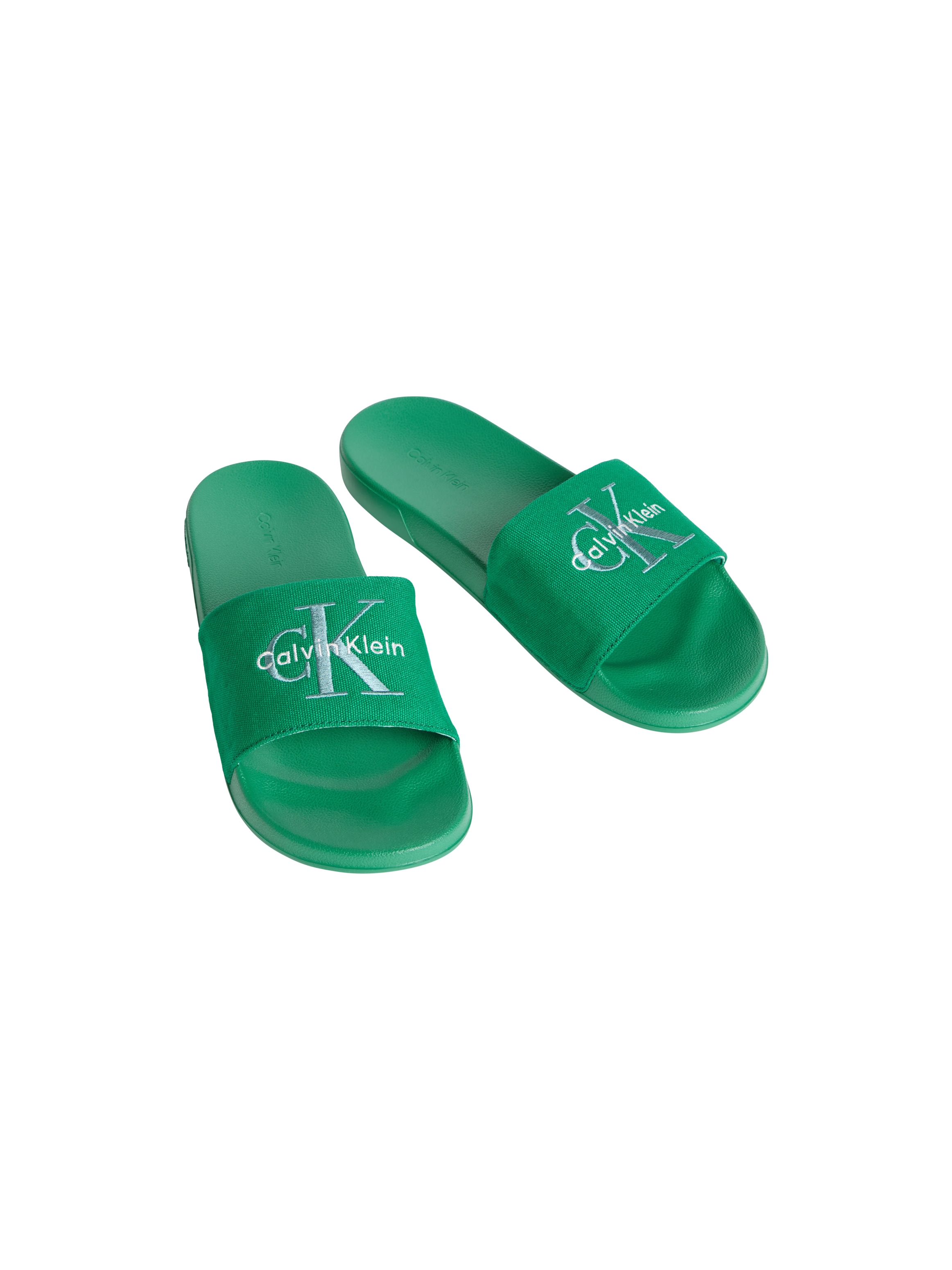Calvin Klein Jeans "ESS SLIDE CV" Badeschuh, Flat, Poolslides mit Logoschriftzug