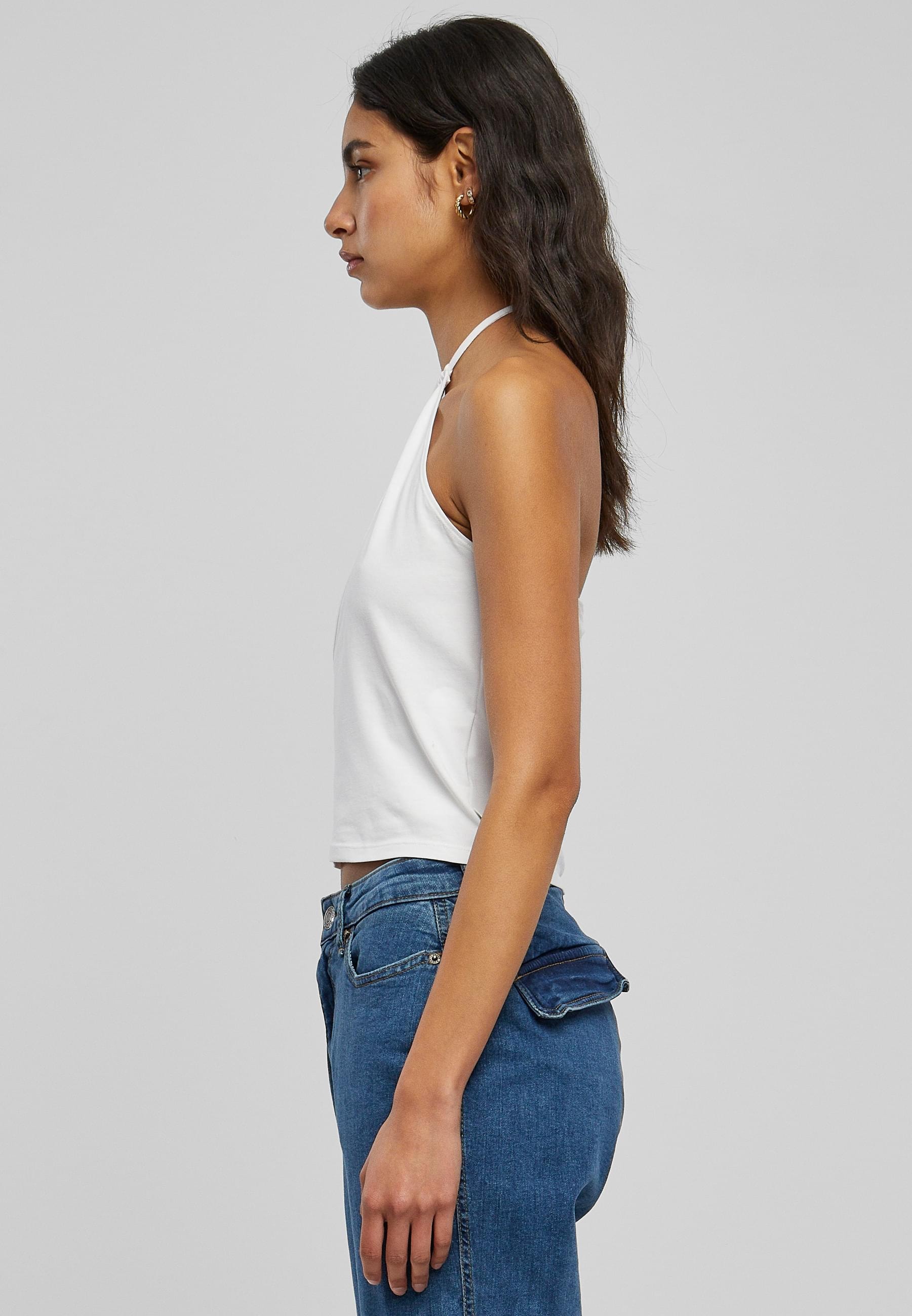 URBAN CLASSICS Muskelshirt »Urban Classics Damen Ladies Short Wraped Neckholder Top«, (1 tlg.)