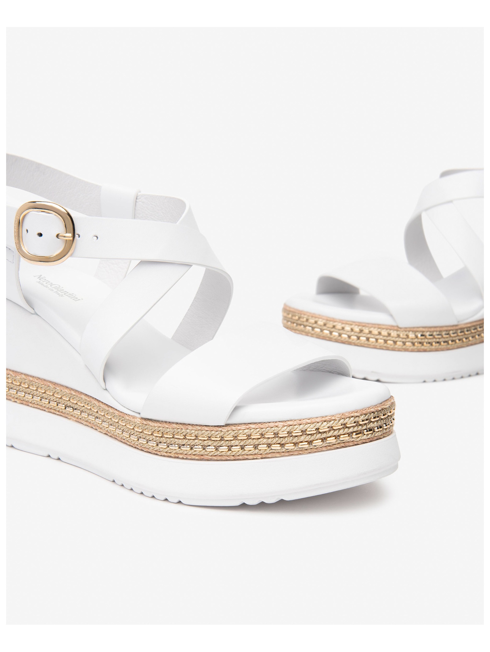 Nero Giardini Keilsandalette »Nero Giardini Sandalen Leder«