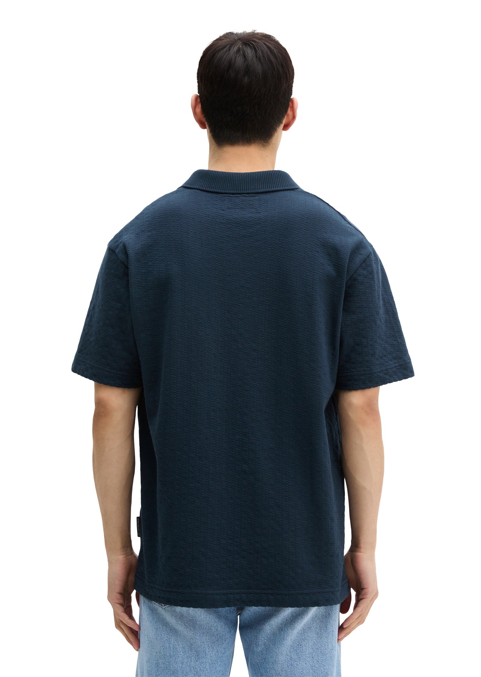 Marc O'Polo Poloshirt »aus schwerem Ripp-Jersey«