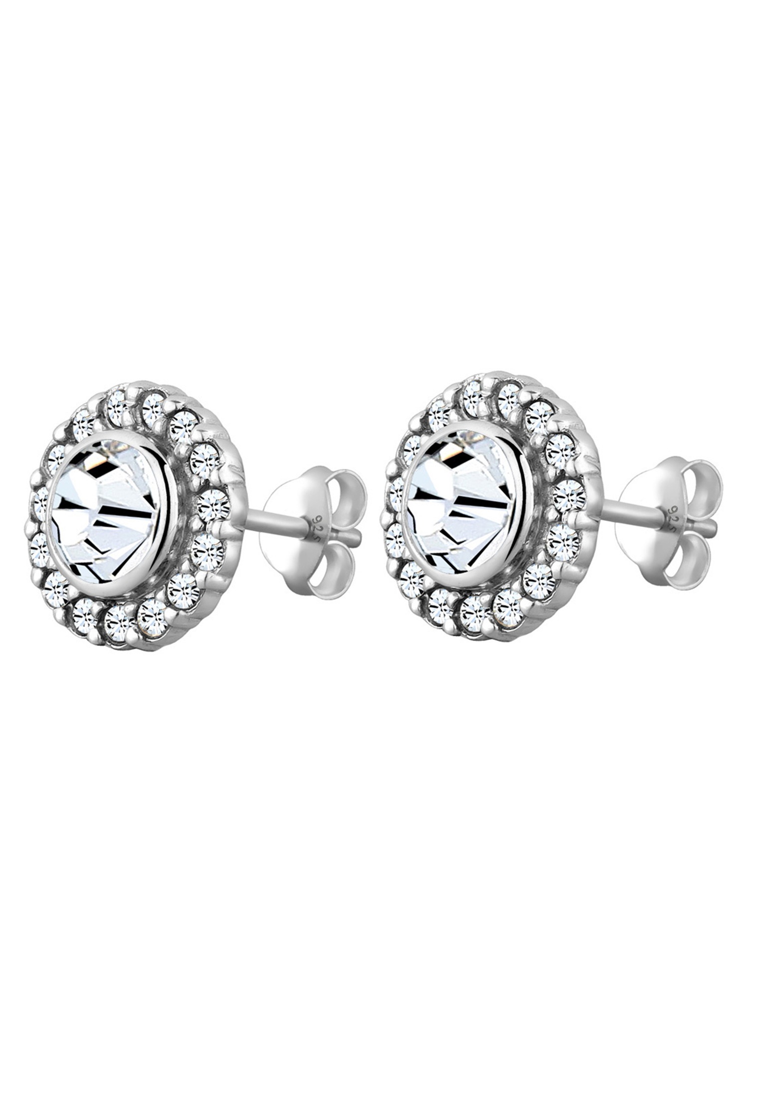 Elli Paar Ohrstecker »Glamour Kristalle 925 Silber«
