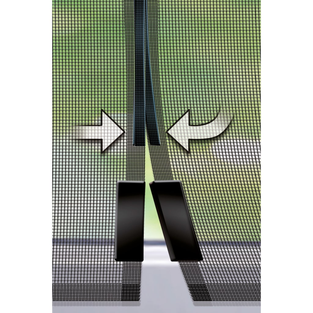 SCHELLENBERG Insektenschutz-Vorhang »Magnetvorhang für Balkontür«, Insektenschutz mit Magneten für Türen, 120 x 240 cm, anthrazit, 50643