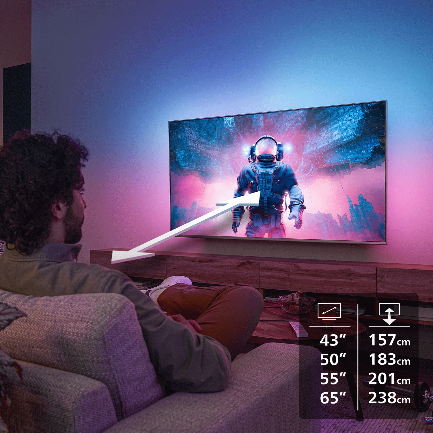Philips QLED-Fernseher »65PQS8501/12« 164 cm/65 ″ Smart-TV