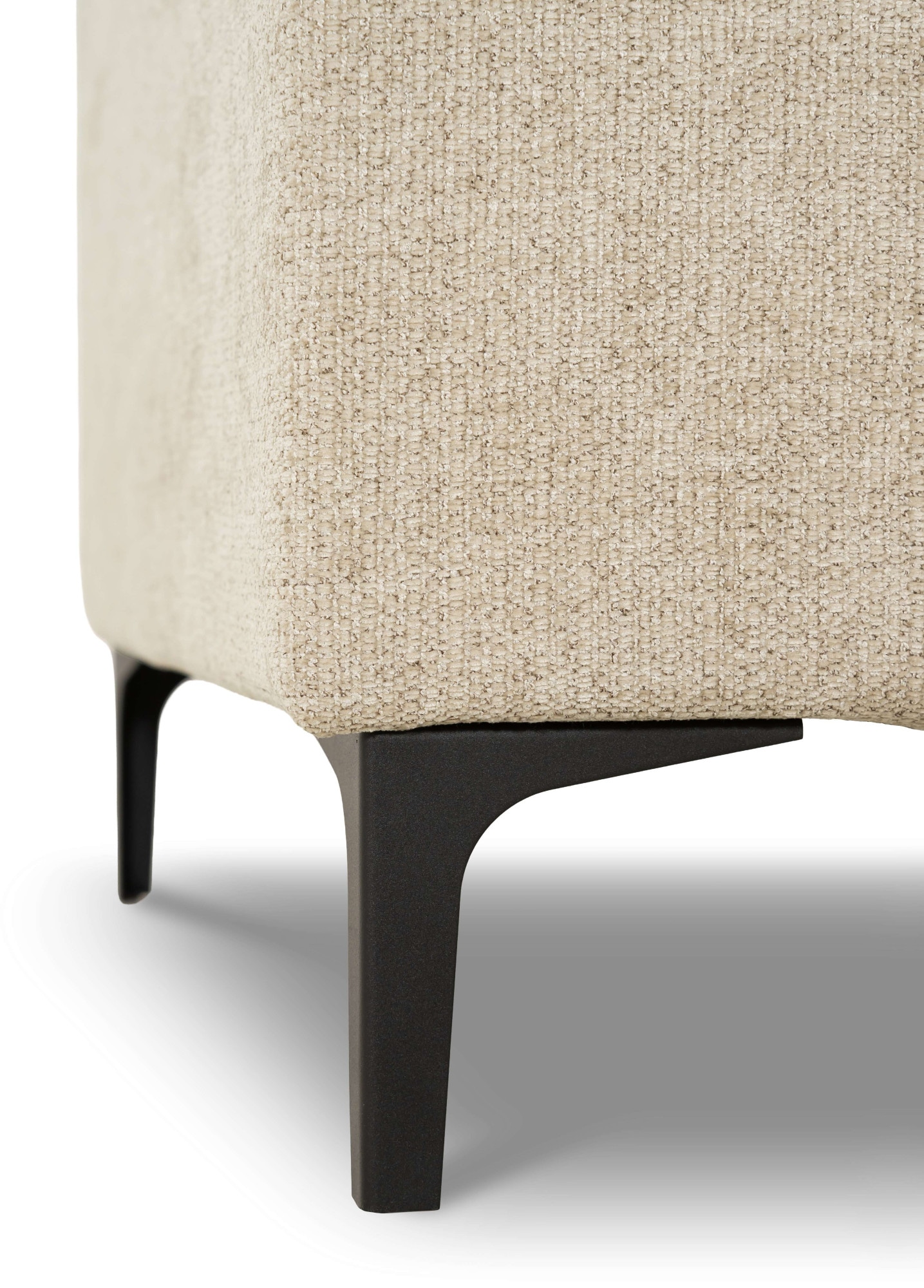 OTTO home Ecksofa »OLAND L-Form, B: 289 cm, Skandi-Design, Chenille-Bezug« Struktur, Flachgewebe, Luxus-Microfaser, Boucle