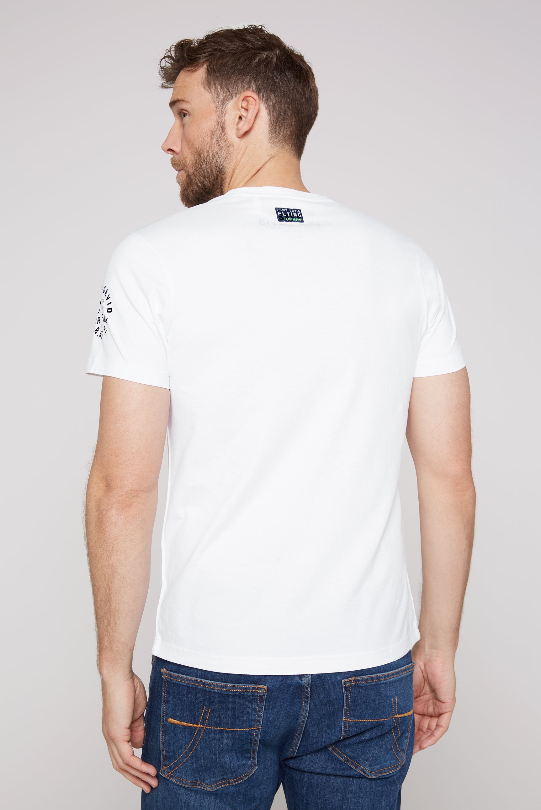 CAMP DAVID Rundhalsshirt, aus Baumwolle