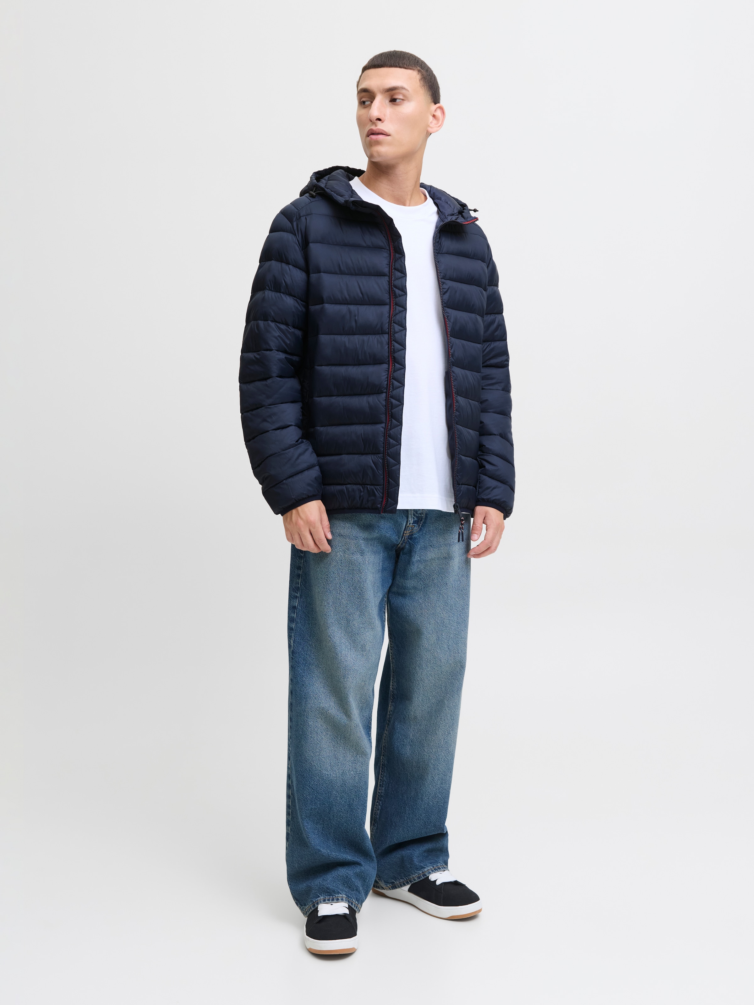 Jack & Jones Steppjacke »JJEBRADLEY LIGHT PUFFER HOOD NOOS«, mit Kapuze