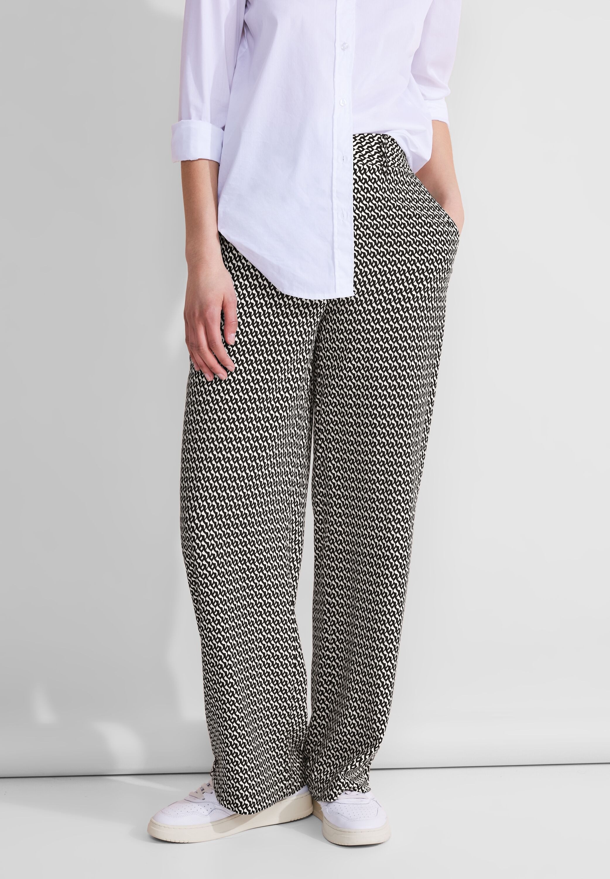 STREET ONE Kelnės High Waist