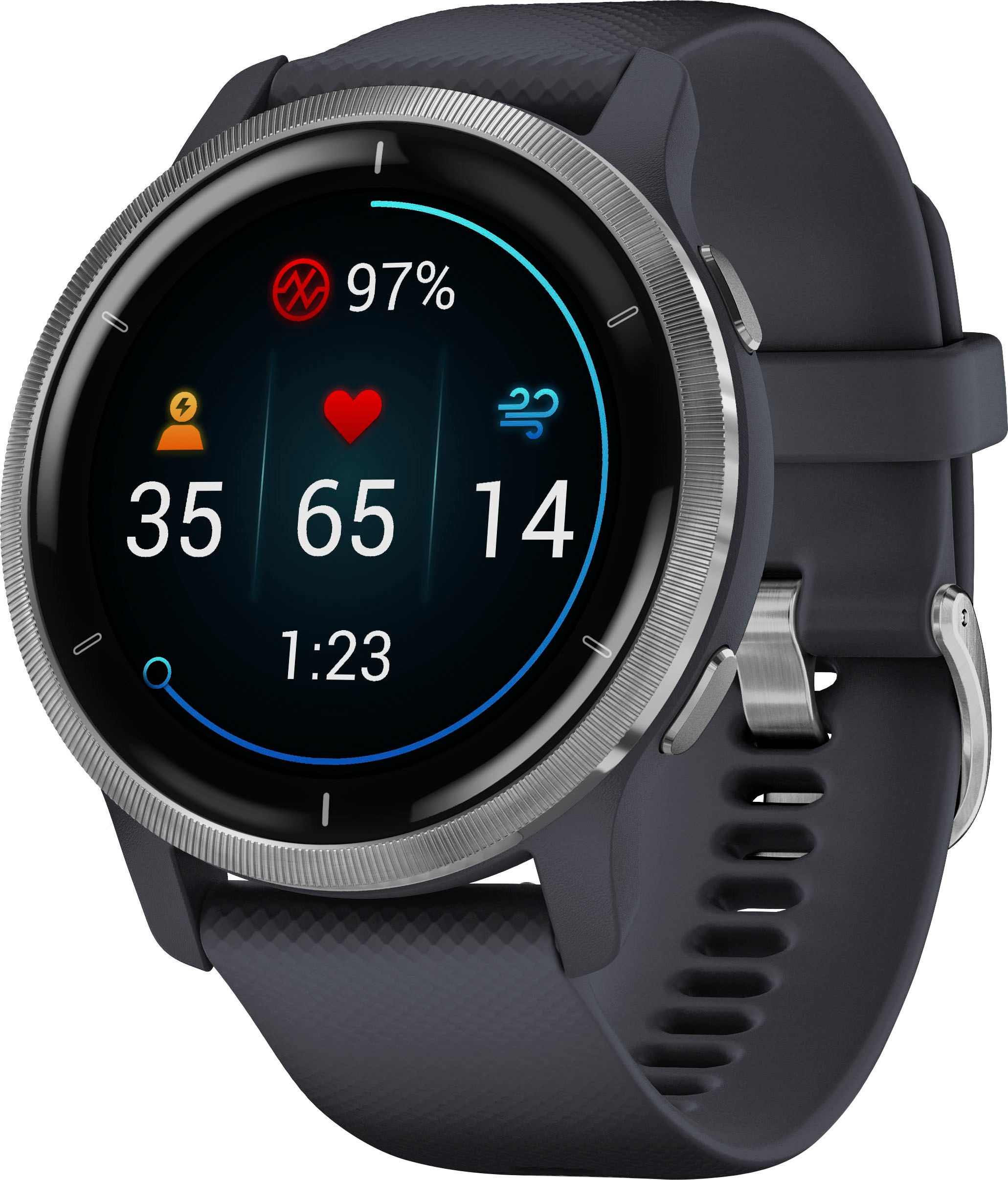 Garmin Smartwatch »Venu 2«, (25 vorinstallierten Sport-Apps)