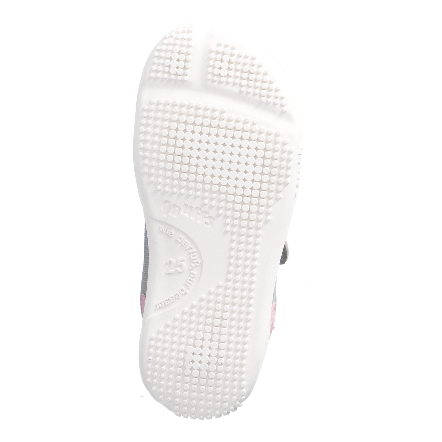 qnuffs Barfußschuh »Erle«  Klettschuh, Sneaker mit Nullsprenung, Größenschablone zum Download