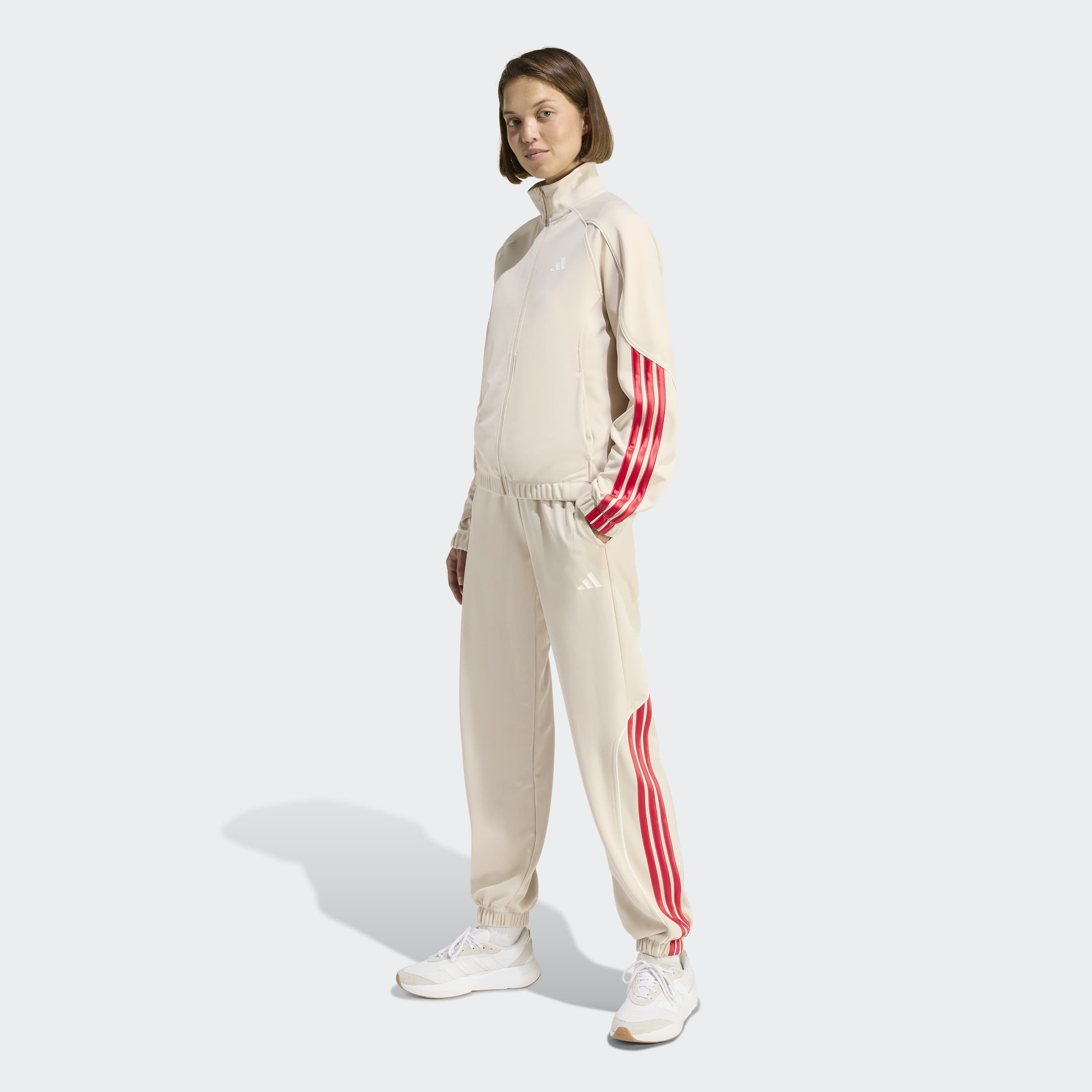 adidas Sportswear Trainingsanzug "STADIUM 3-STREIFEN" 2 tlg. für Erwachsene, zweiteiliges Set, aus Polyester