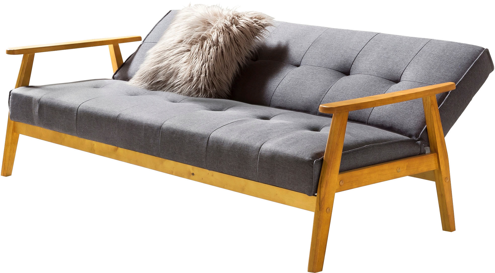 SalesFever Schlafsofa "Skagen 3-Sitzer Sofa" Holzgestell Sofa: Entspannung günstig online kaufen